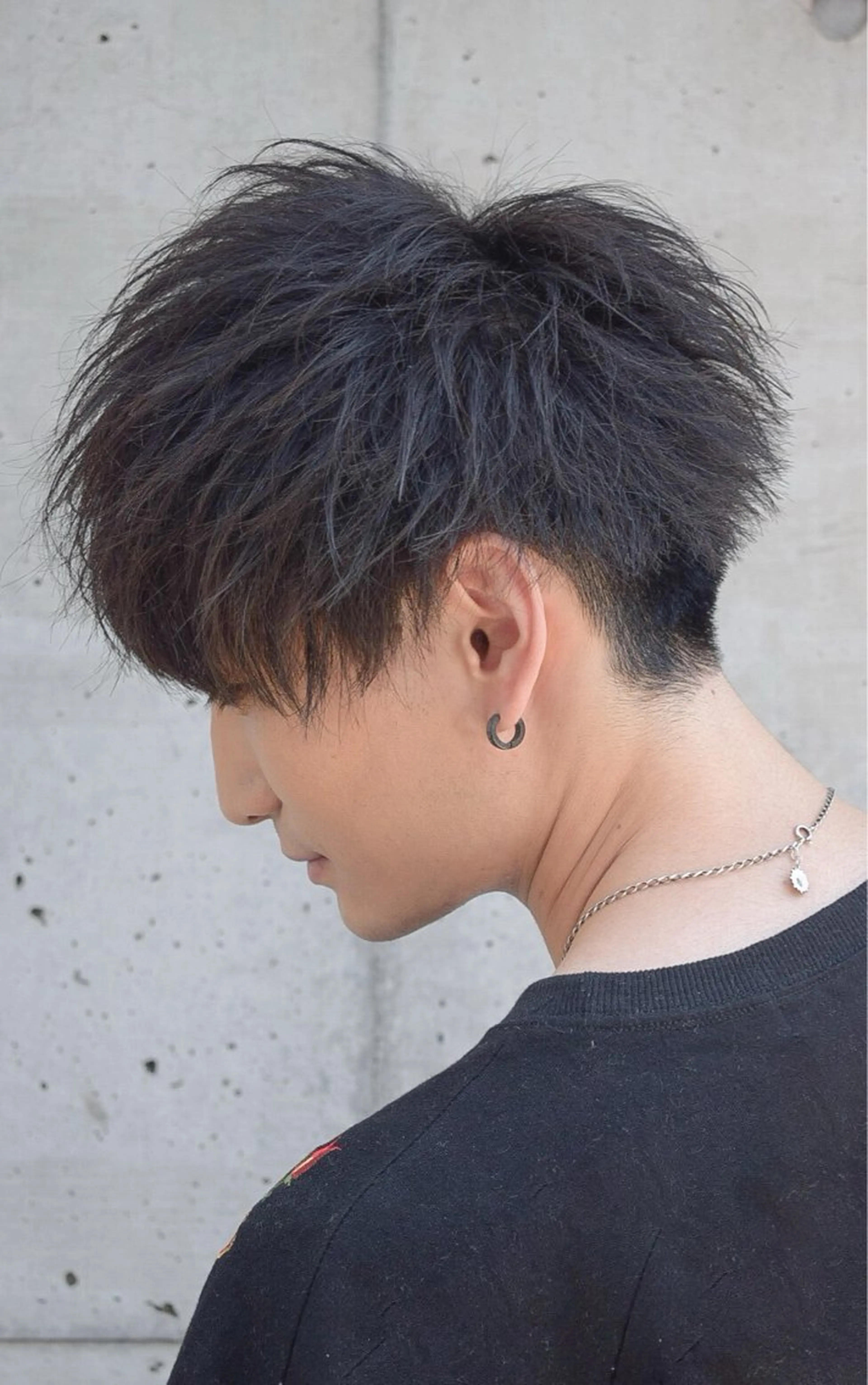 ショート nicoTOKYO 原宿所属・センターパート /メンズ/海野颯生のヘアスタイル