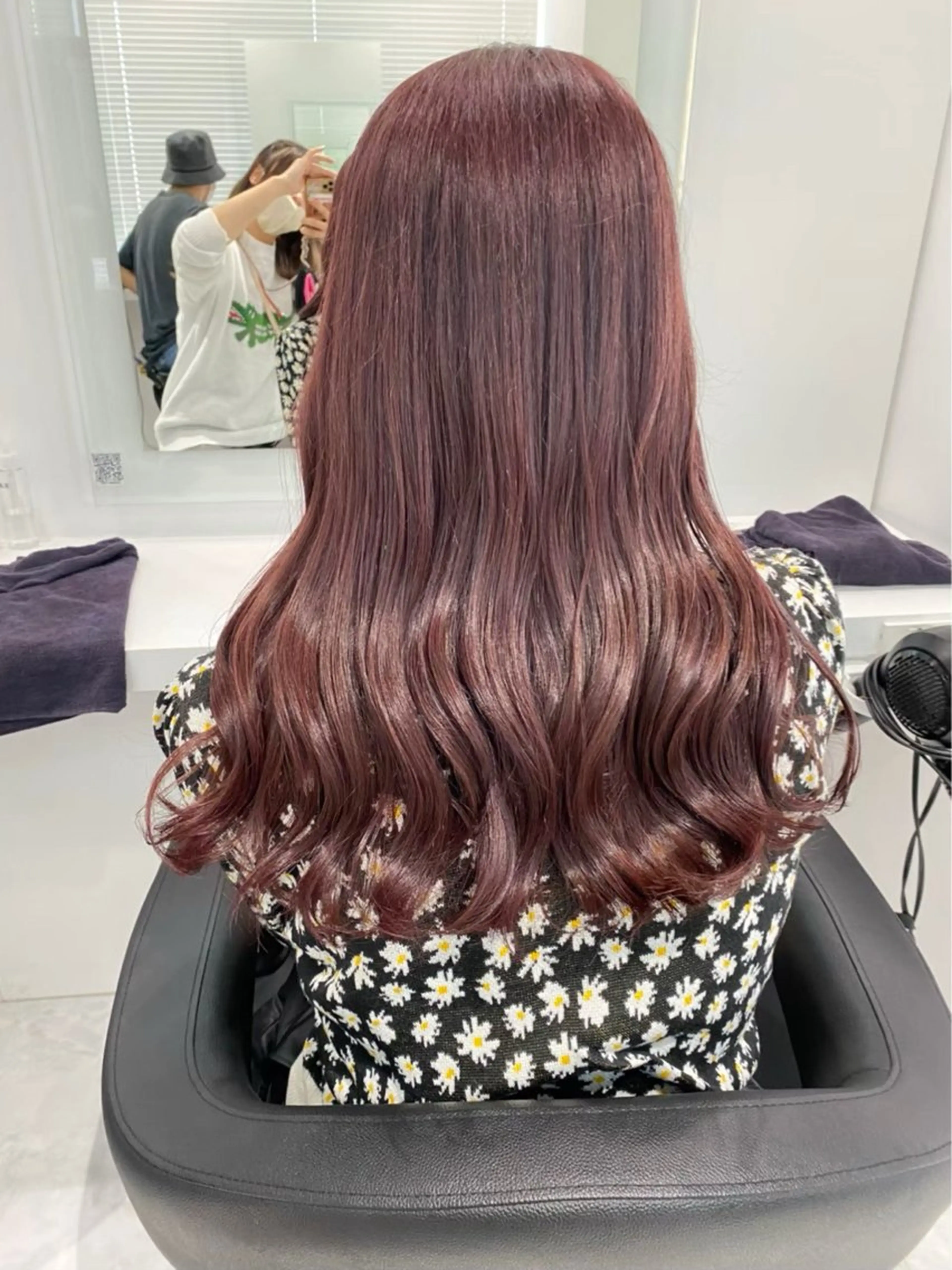 セミロング カラー ヘアアレンジ ブリーチ 髪質改善 似合わせカット 🫧原宿艶ワンカラー /ダブルカラー🫧のヘアスタイル
