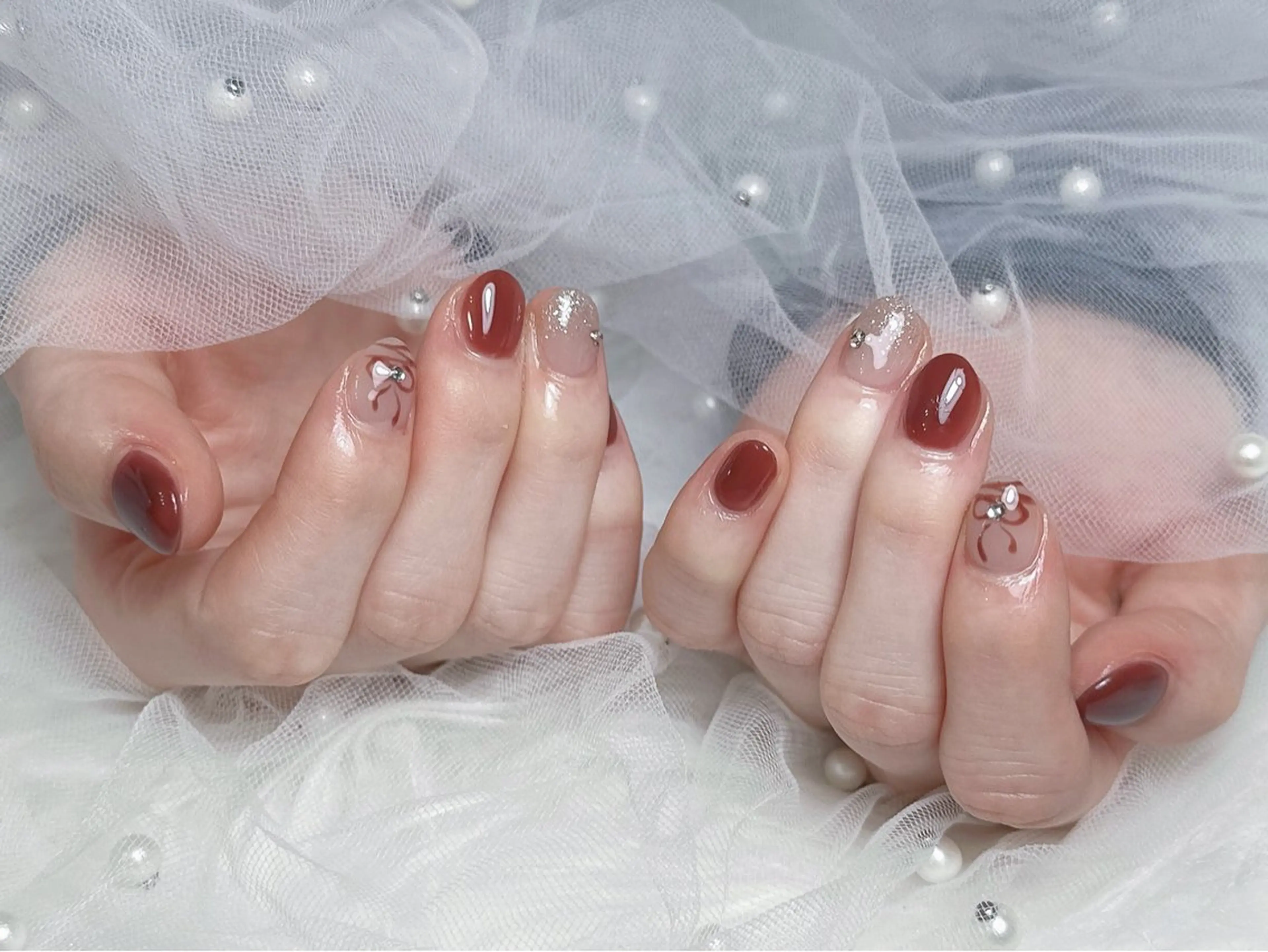 ネイル ハンドネイル 【Eclat ｴｸﾗ】nail＆beauty所属・Eclat〔ｴｸﾗ〕 MOEKA𝜗𝜚*のネイルデザイン