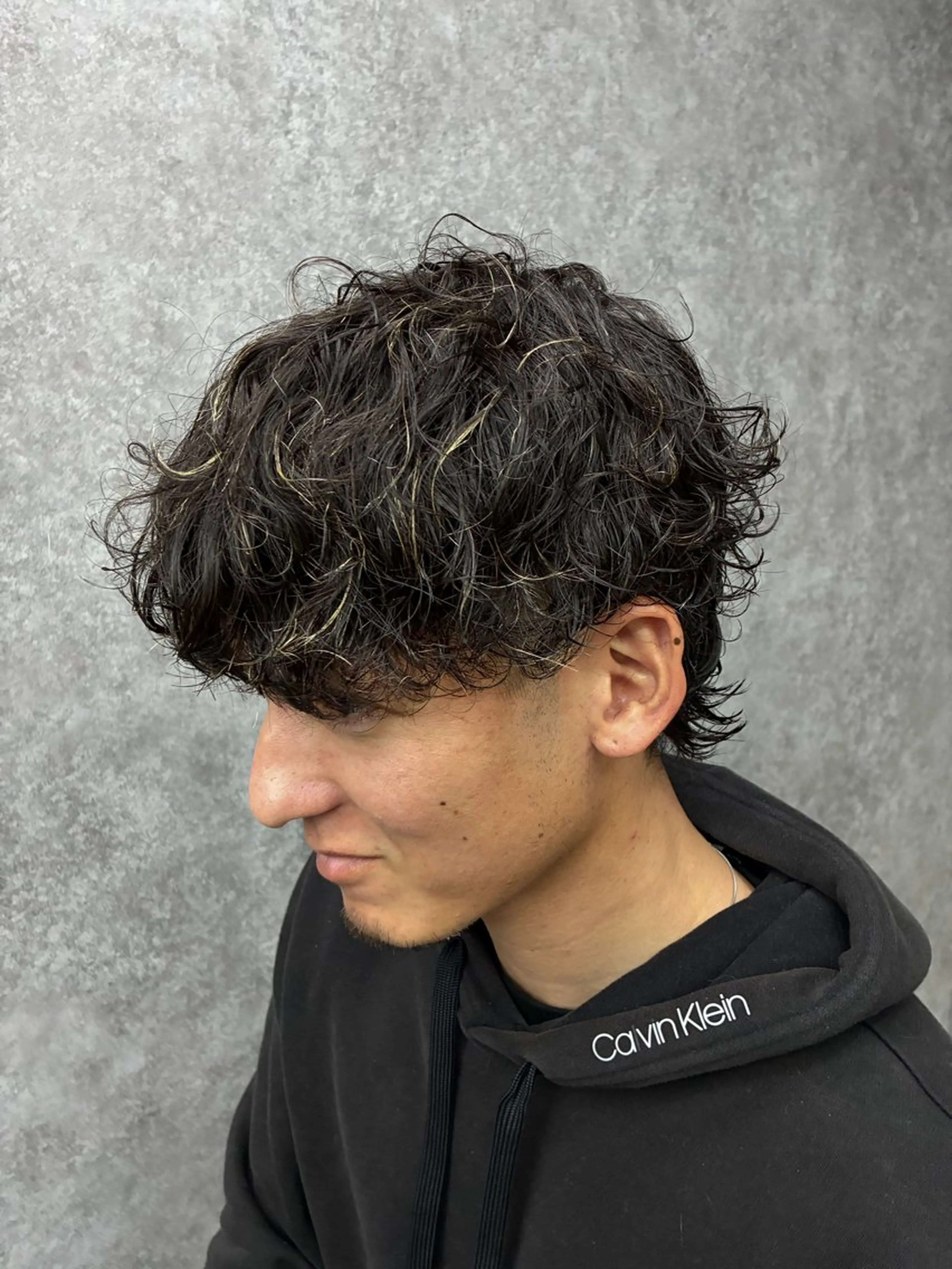 パーマ メンズ カット パーマ 深野 ちさとのヘアスタイル