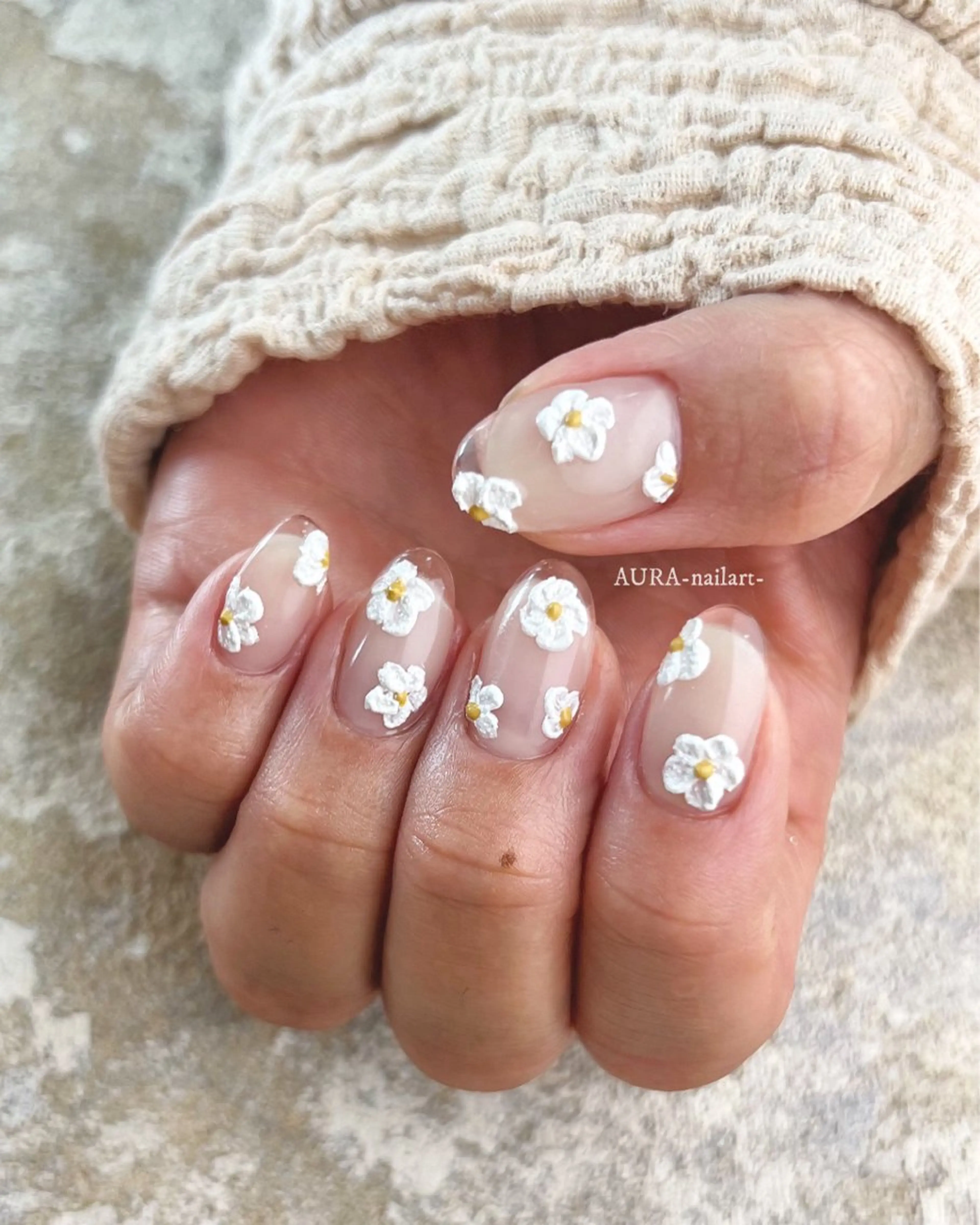 ネイル ハンドネイル AURA nailartのネイルデザイン