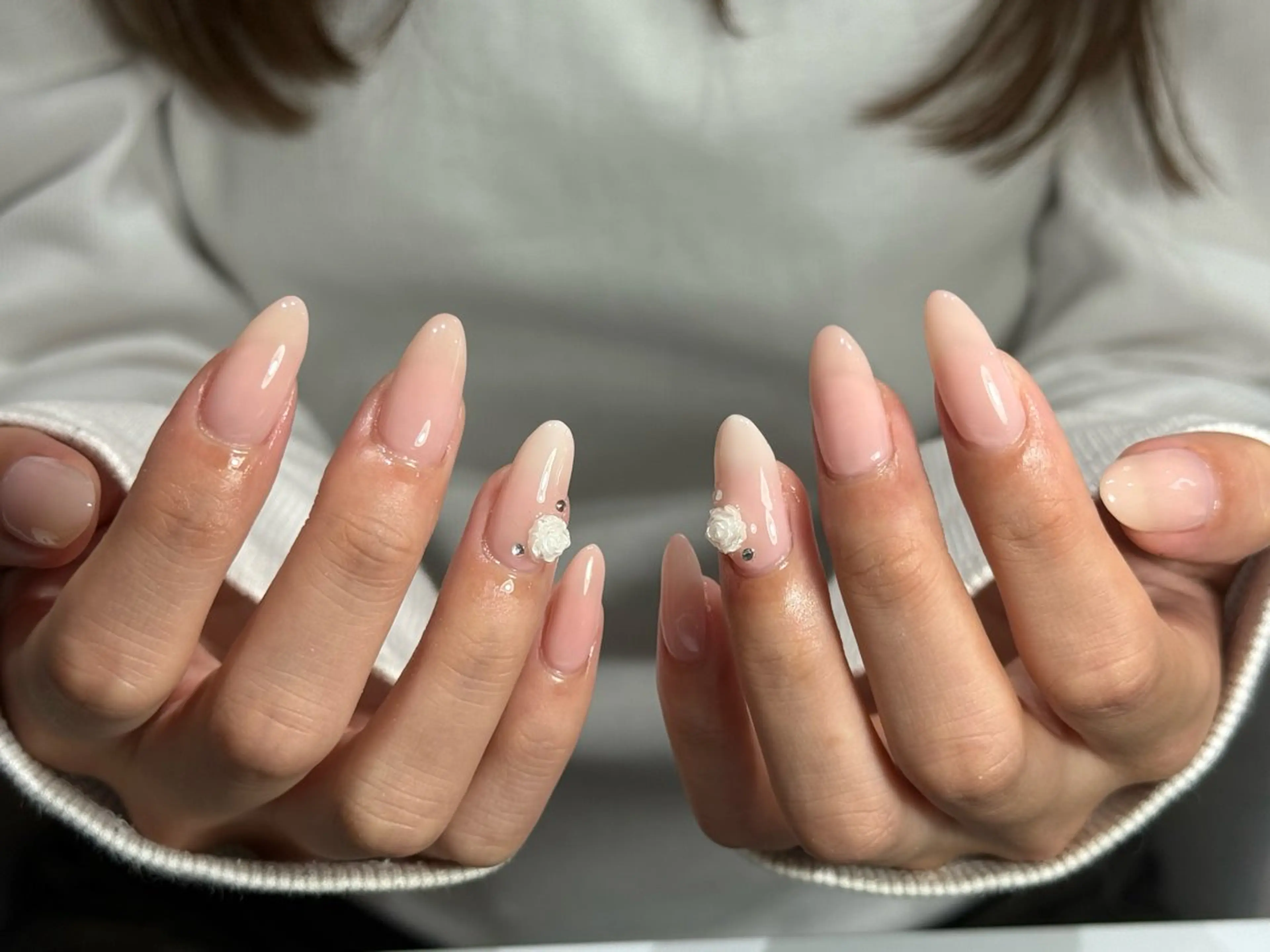 ネイル ワンカラーネイル Ruru akari 大阪天王寺のネイルデザイン