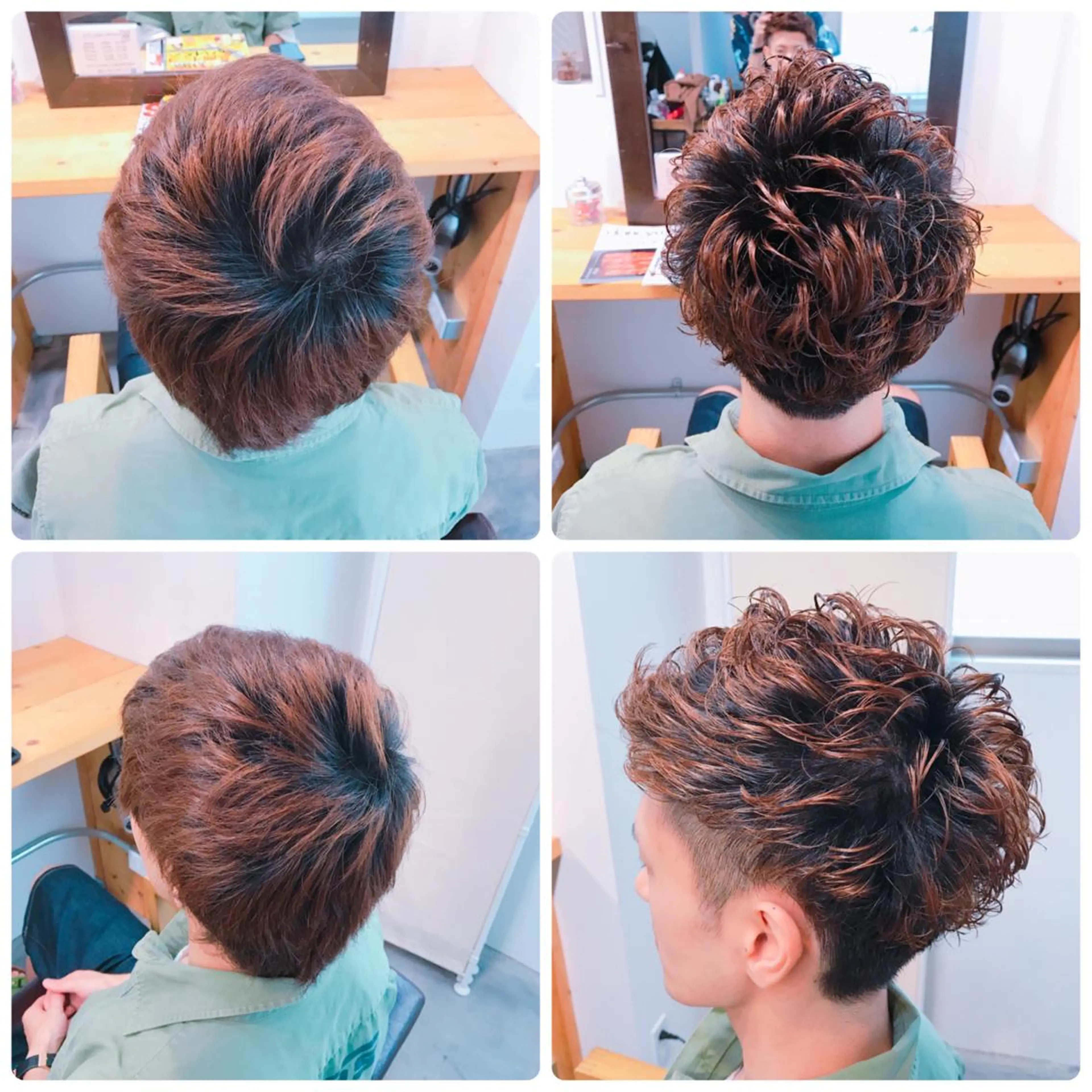 ショート パーマ メンズ メンズパーマ 刈り上げ 🌈限定価格🌈 鈴木　瑛輔のヘアスタイル