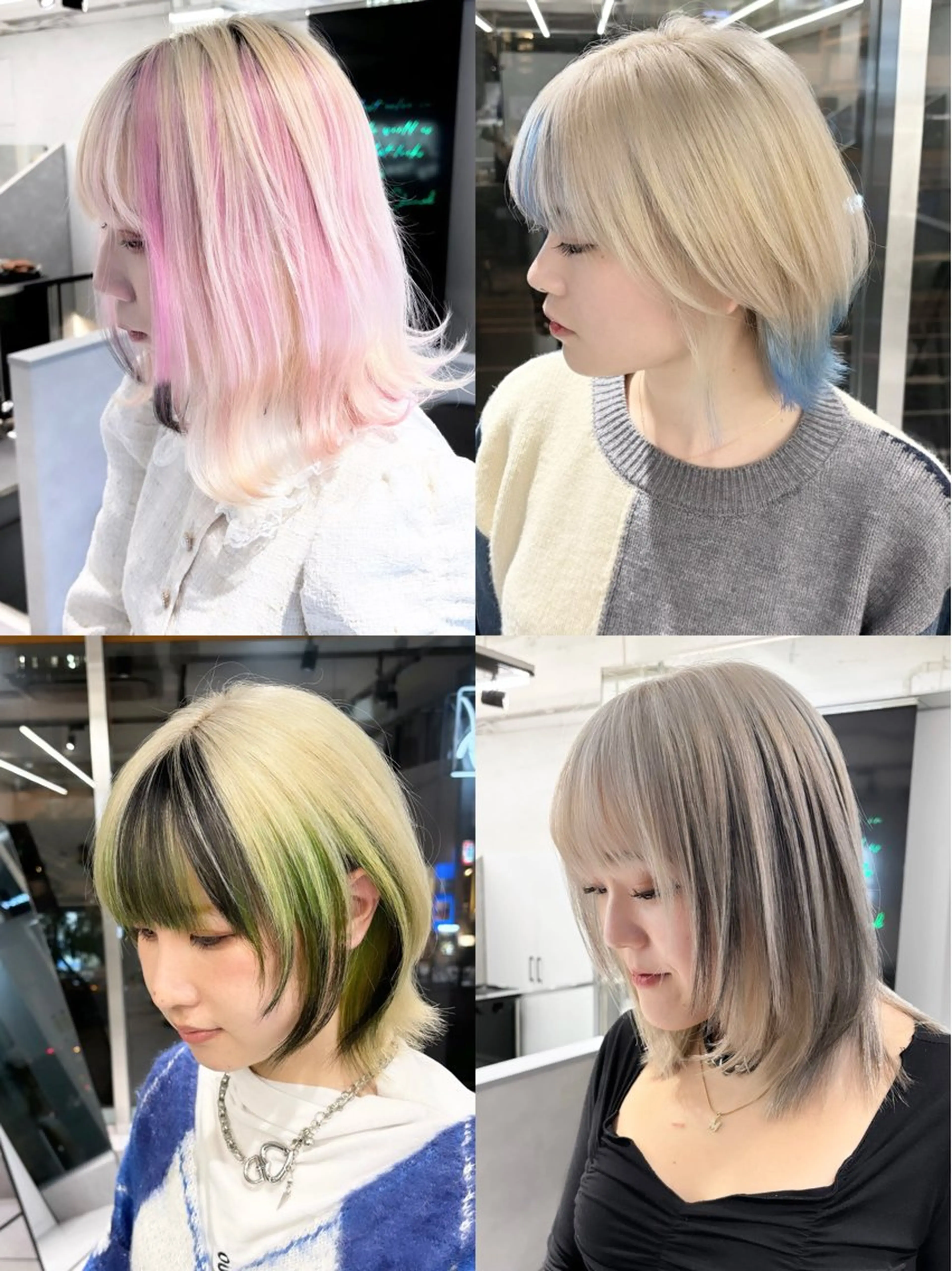 ミディアム カラー デザインカラー 小西勇次のヘアスタイル