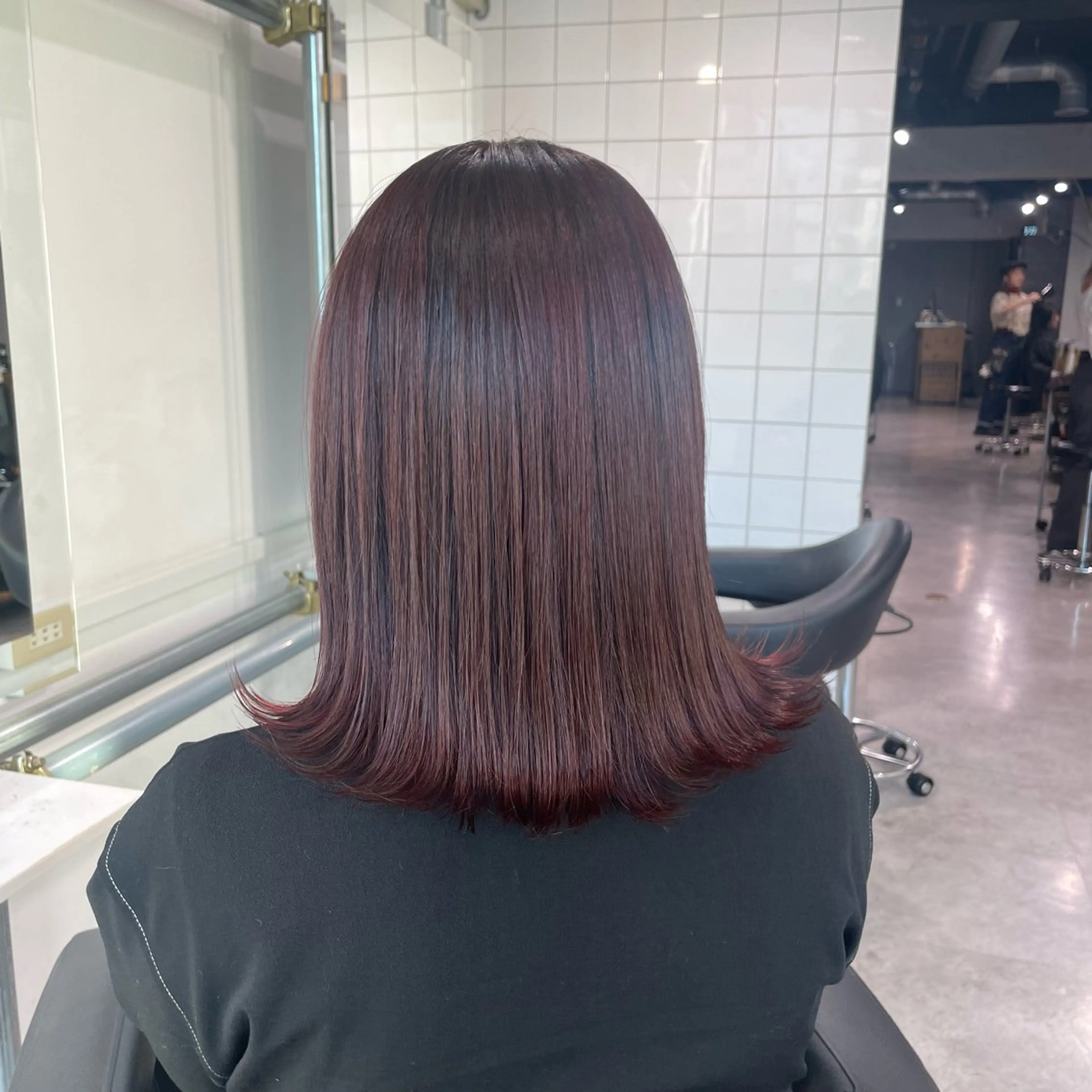 ミディアム ヘアカラー 盛れる暖色🎀ガーリ ーヘア🎀きっかのヘアスタイル