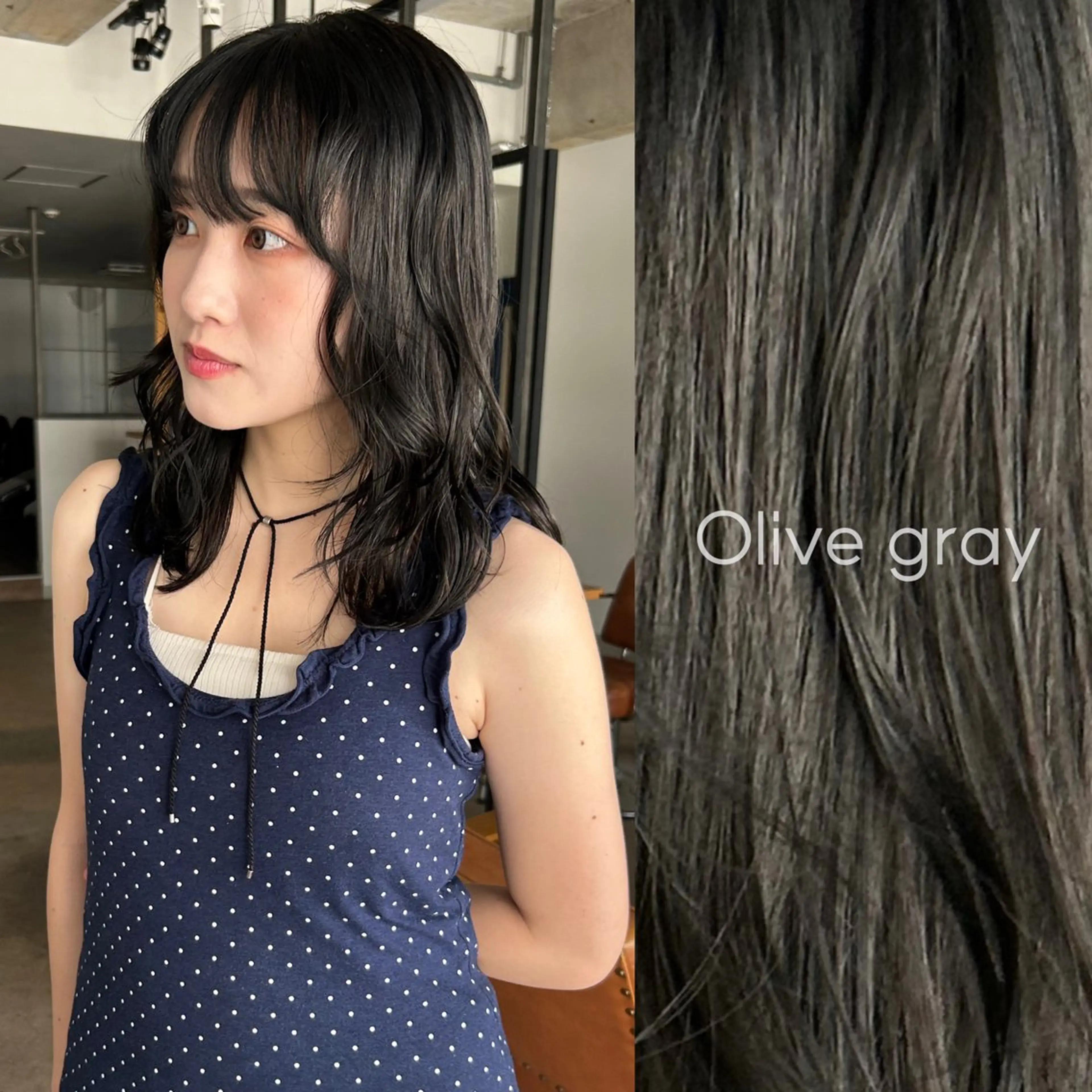 🧸似合わせカット+透け感グレージュカラー+2stepトリートメントの写真