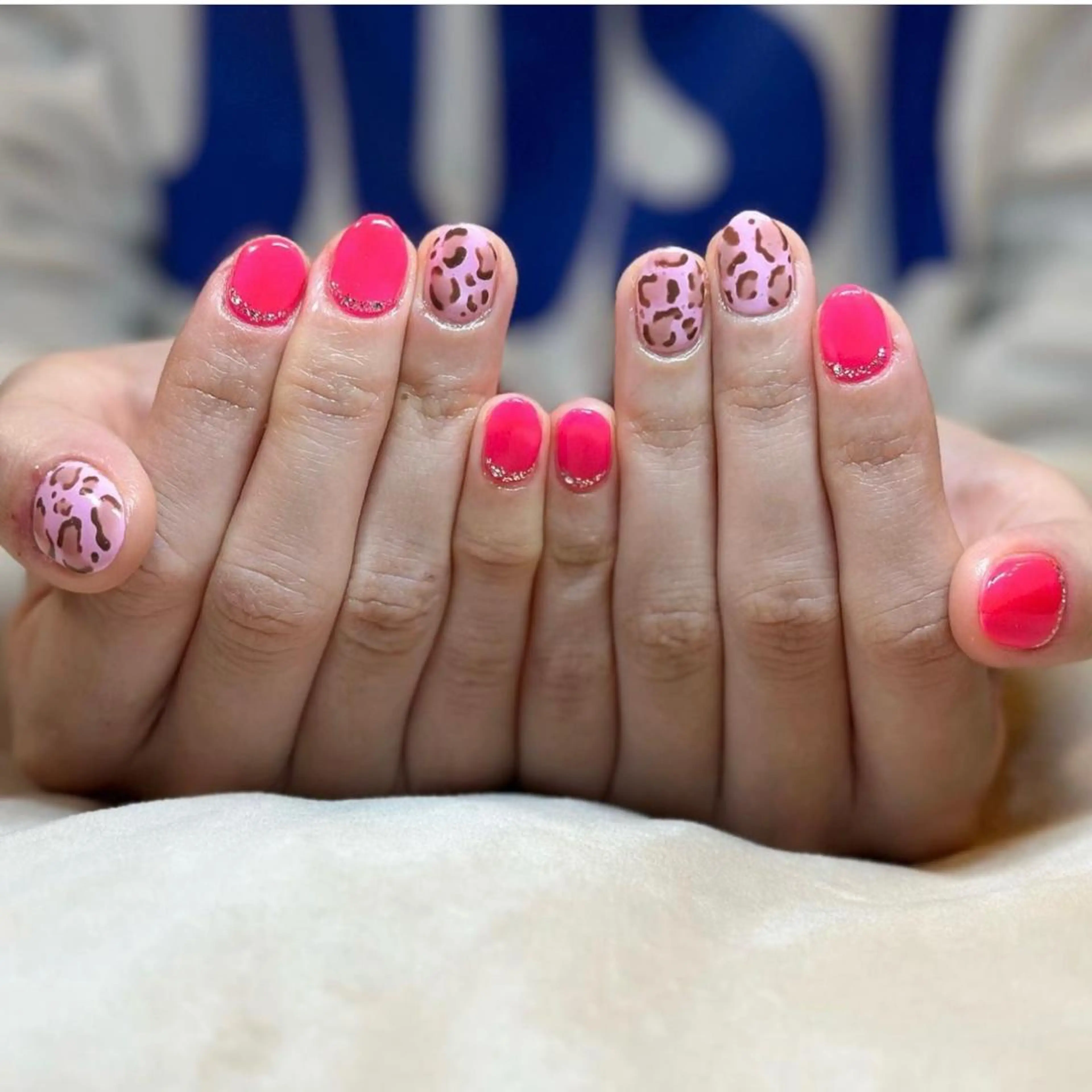 ネイル アニマル柄 ピンク ハンドネイル nail salon MARSのネイルデザイン
