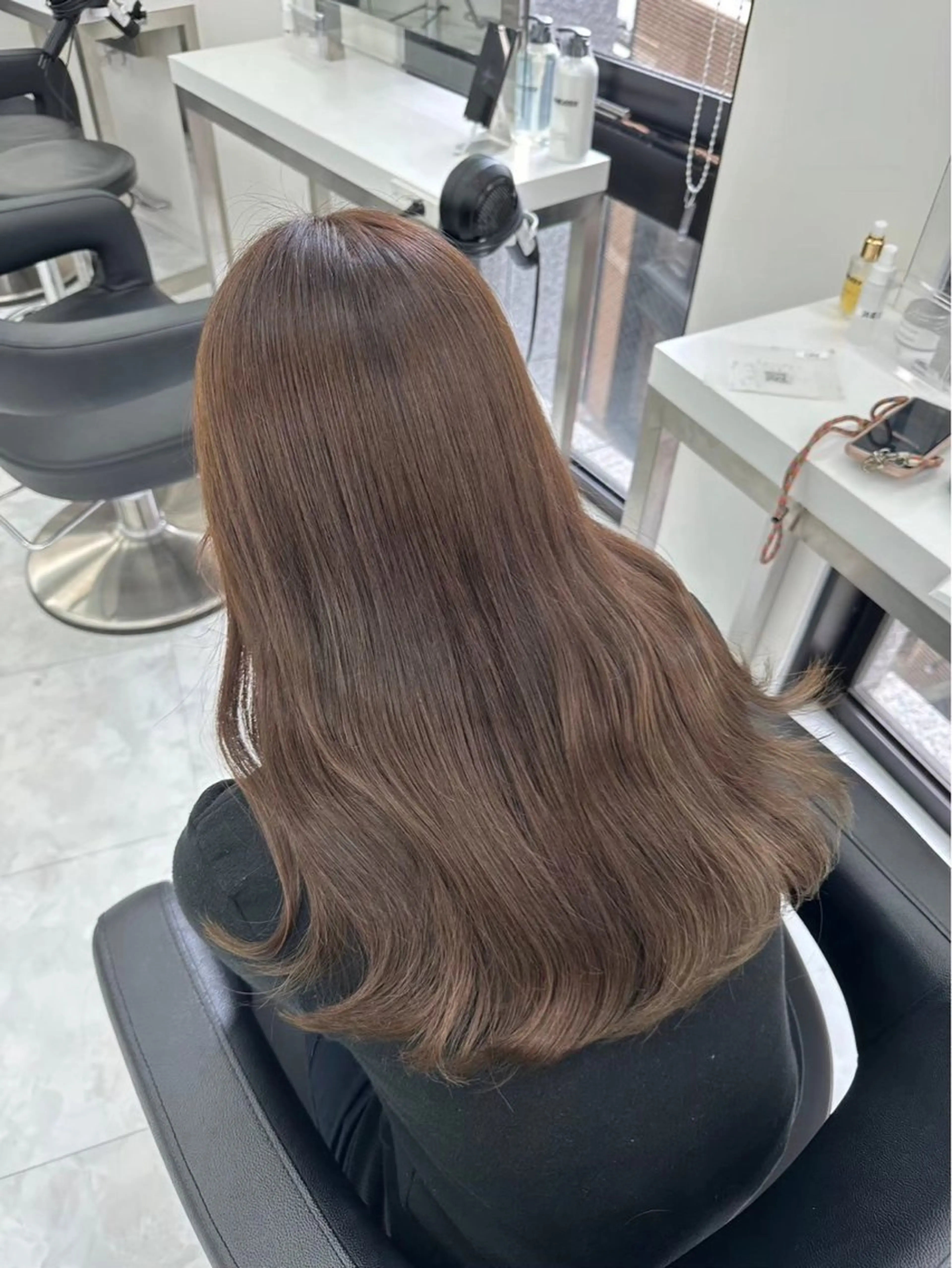 ロング カラー モテ髪💕ハイトーン ベージュ yuriaのヘアスタイル