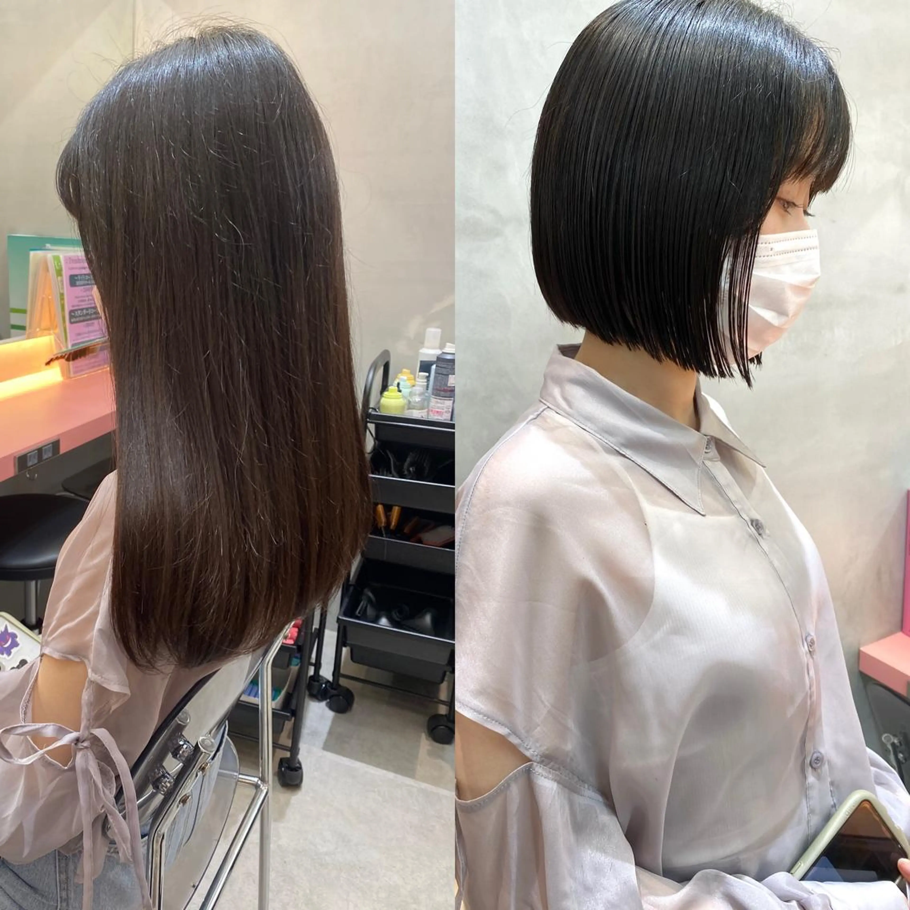 ショート カット ヘアカラー トリートメント 韓国ヘア/レイヤー/ 縮毛矯正🫧伊勢のヘアスタイル