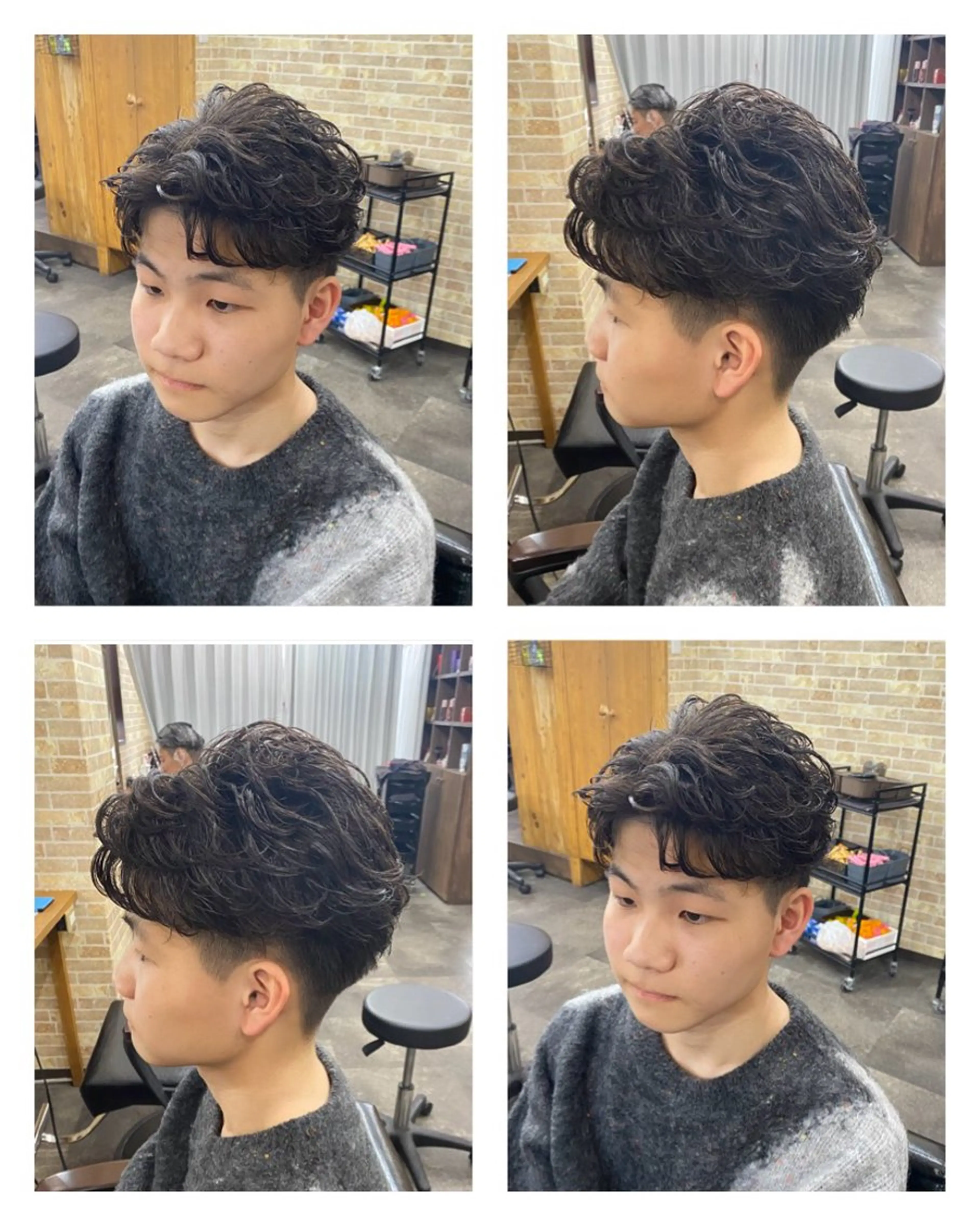 ミディアム パーマ メンズ カット パーマ トリートメント 🔹似合わせ✖️垢抜 け職人/ℕ𝕆ℝ𝕀のヘアスタイル
