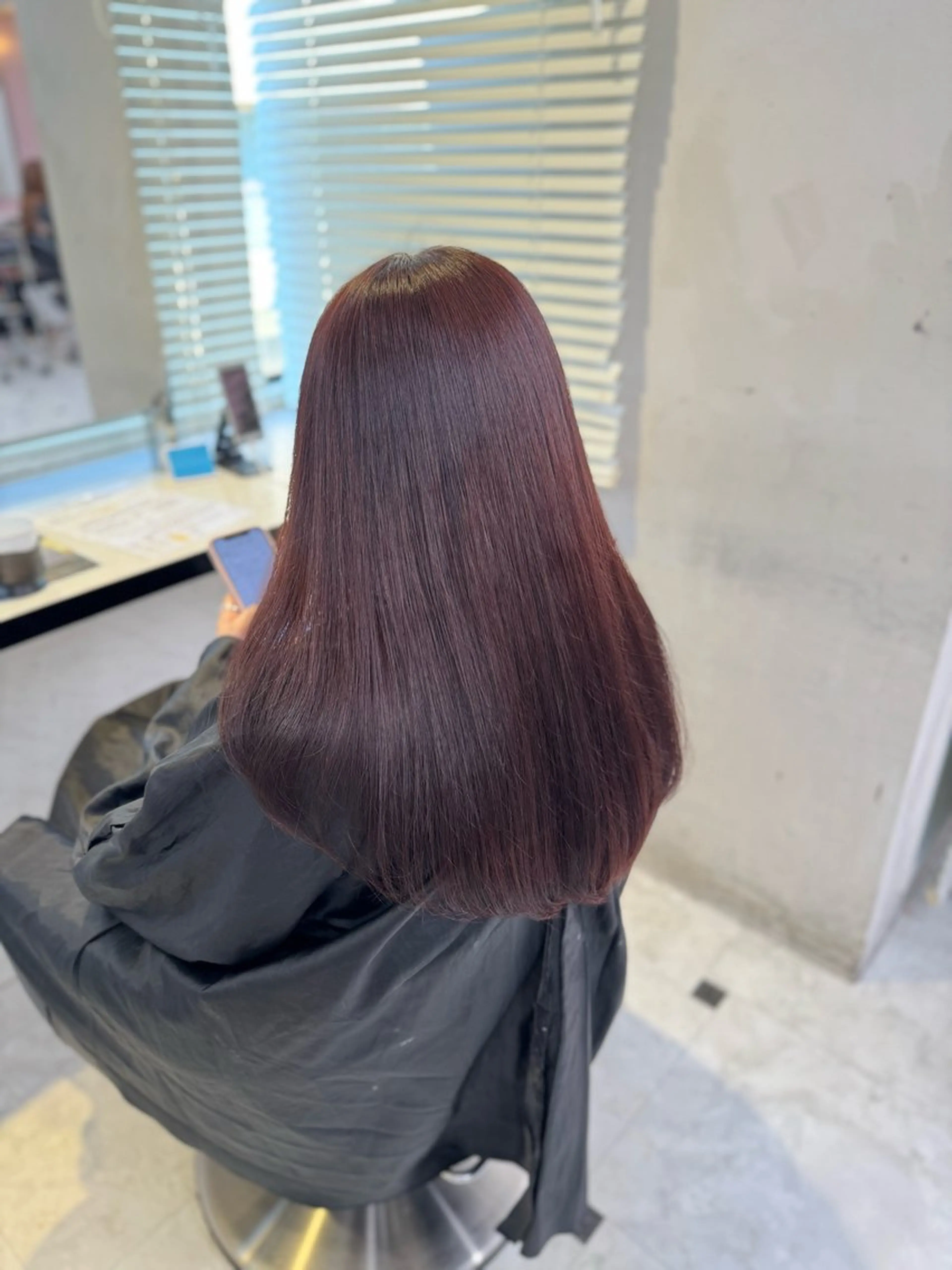 ロング ヘアカラー トリートメント ヘッドスパ ヘアセット ♥️韓国/ガーリー 暖色misa♥️のヘアスタイル