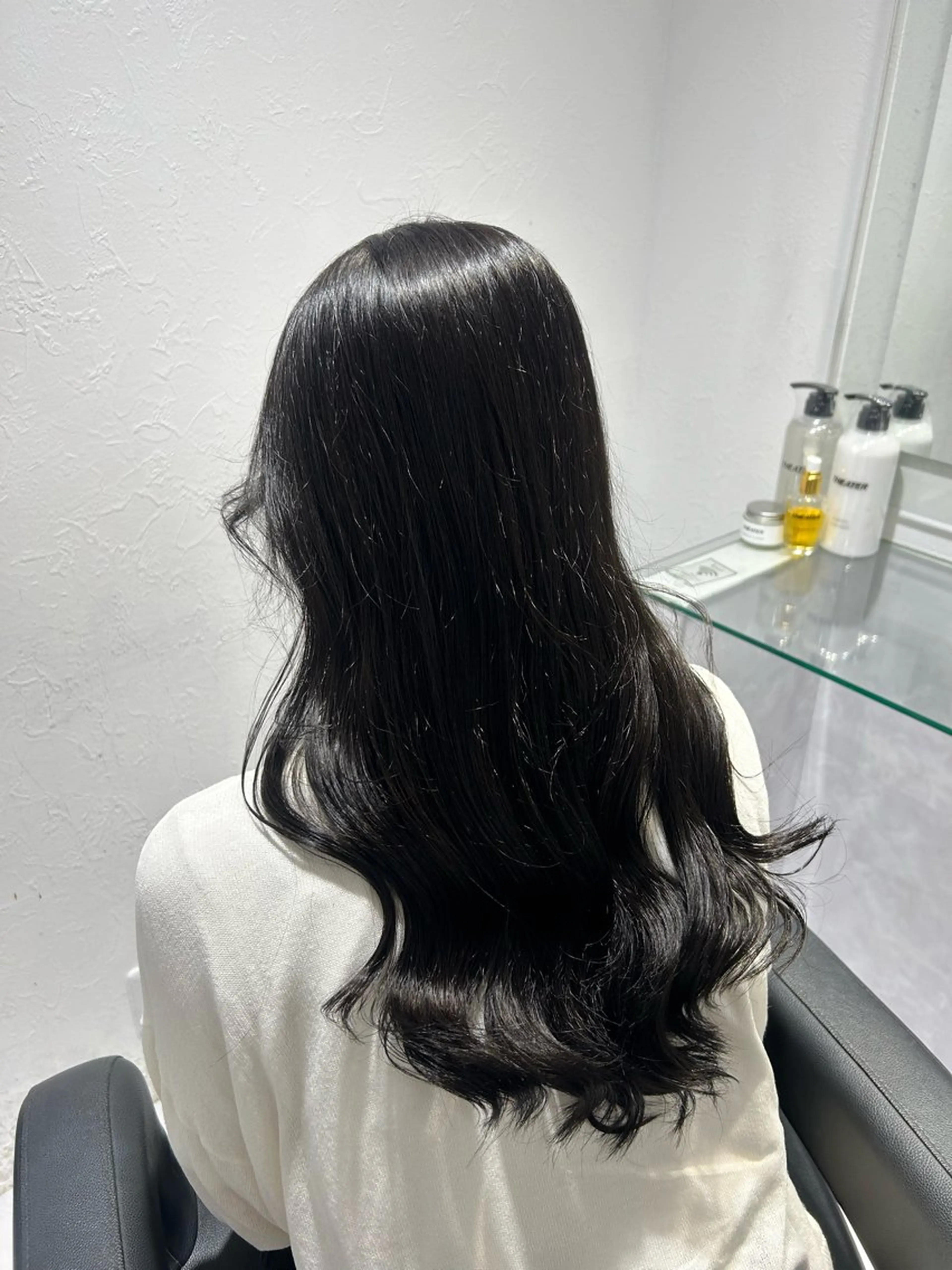 ロング カラー ヘアカラー トリートメント 表参道/透明感カラー /暗髪/ジュキヤのヘアスタイル