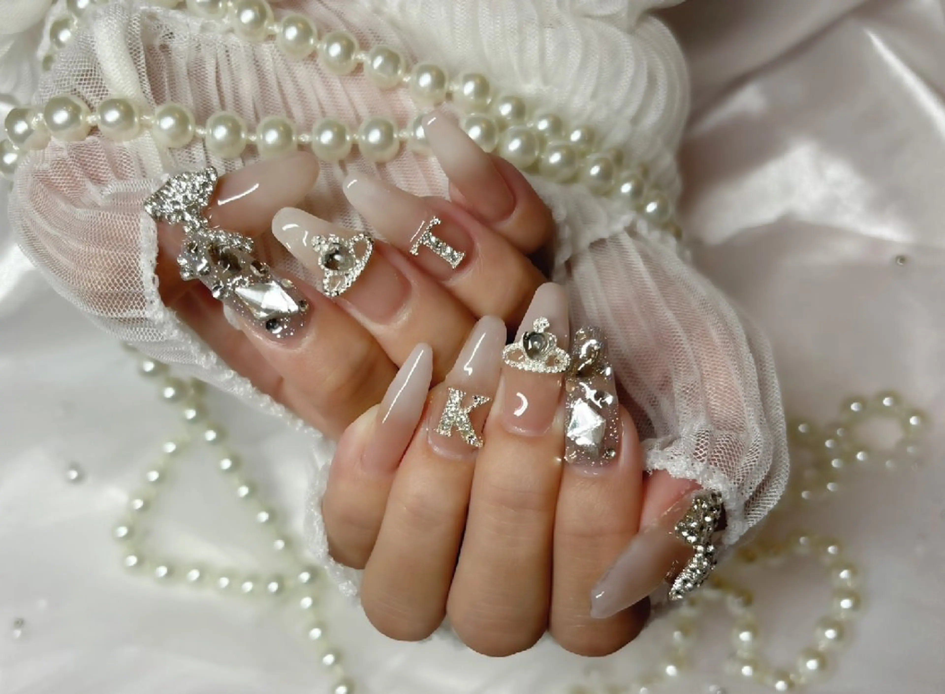 ネイル キラキラネイル ハンドネイル Nail Salon macherieのネイルデザイン