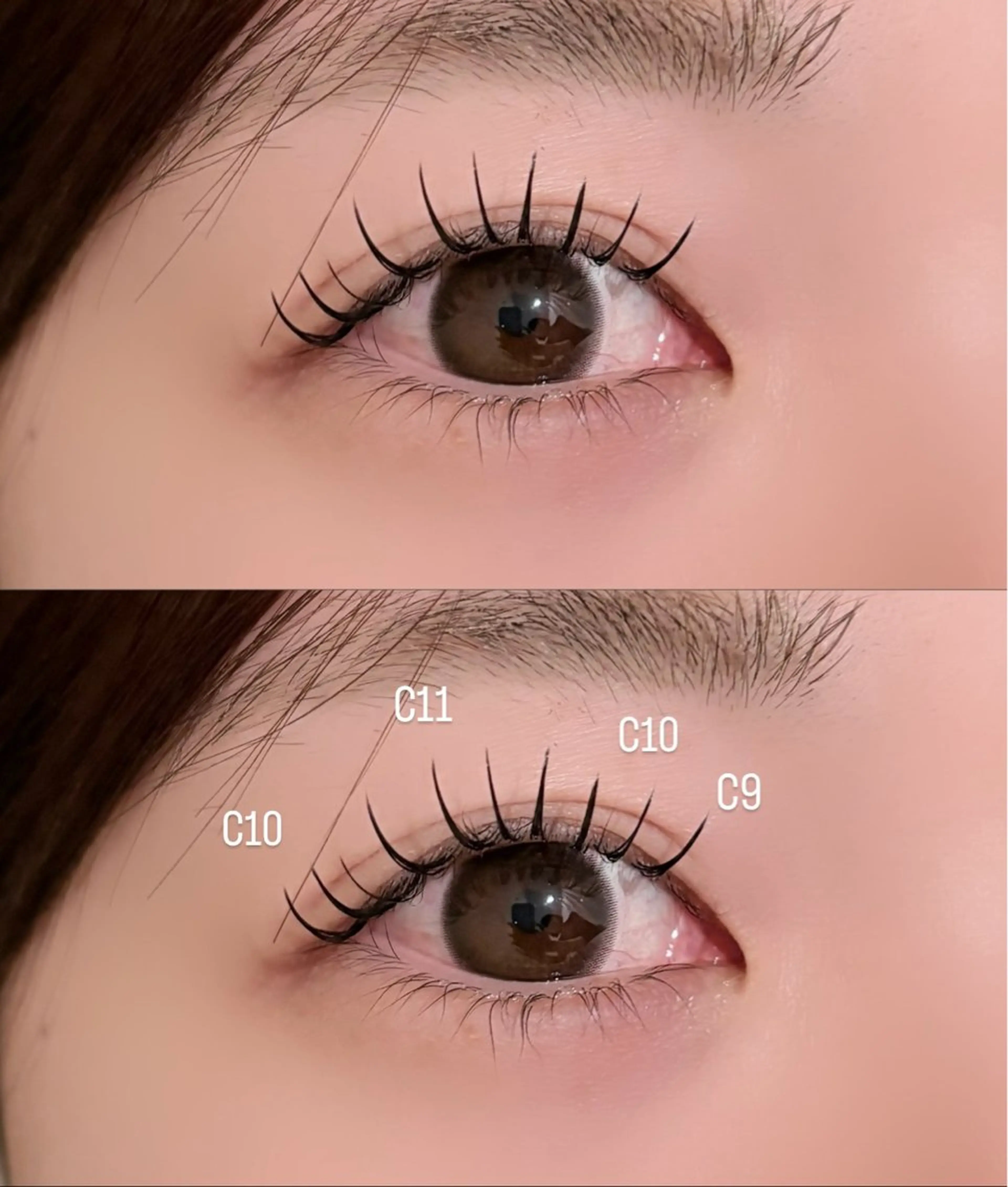 マツエク・マツパ フラットラッシュ meRK manamiのマツエク・マツパデザイン