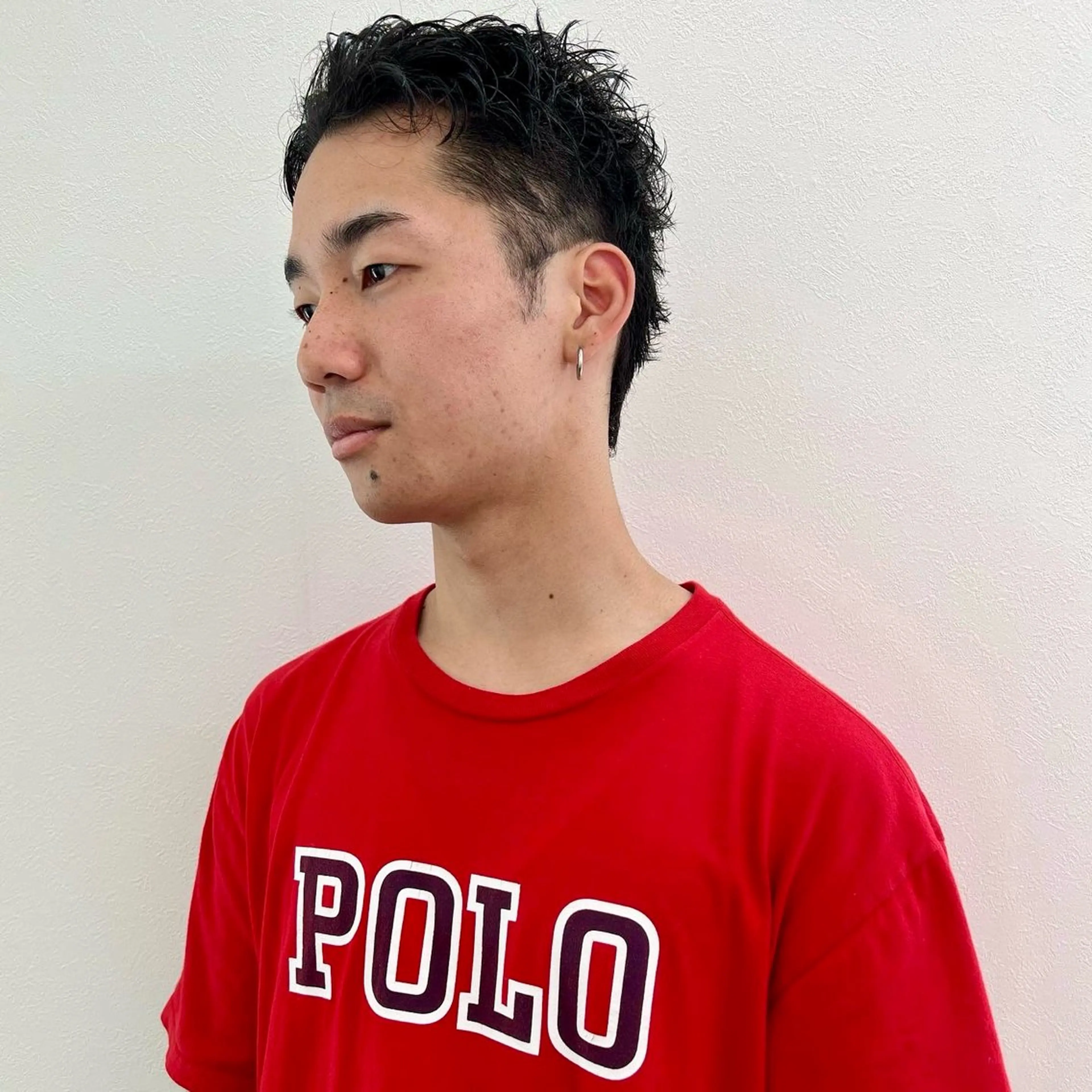 ショート メンズ アップバング メンズ就活ヘア メンズパーマ メンズショート スパイキーショート カット ヘアセット 【池袋/スパイキー ショート】ⓝⓘⓜⓤのヘアスタイル