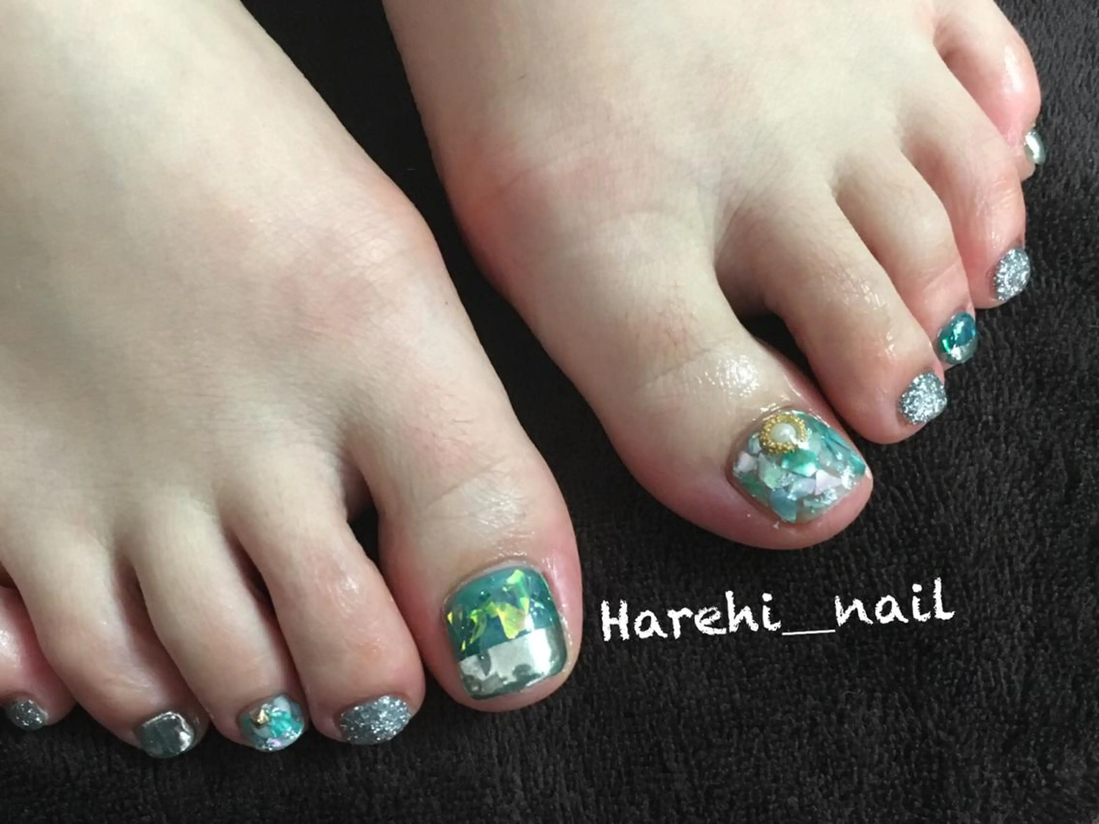 ネイル フットネイル Harehi_ nailのネイルデザイン