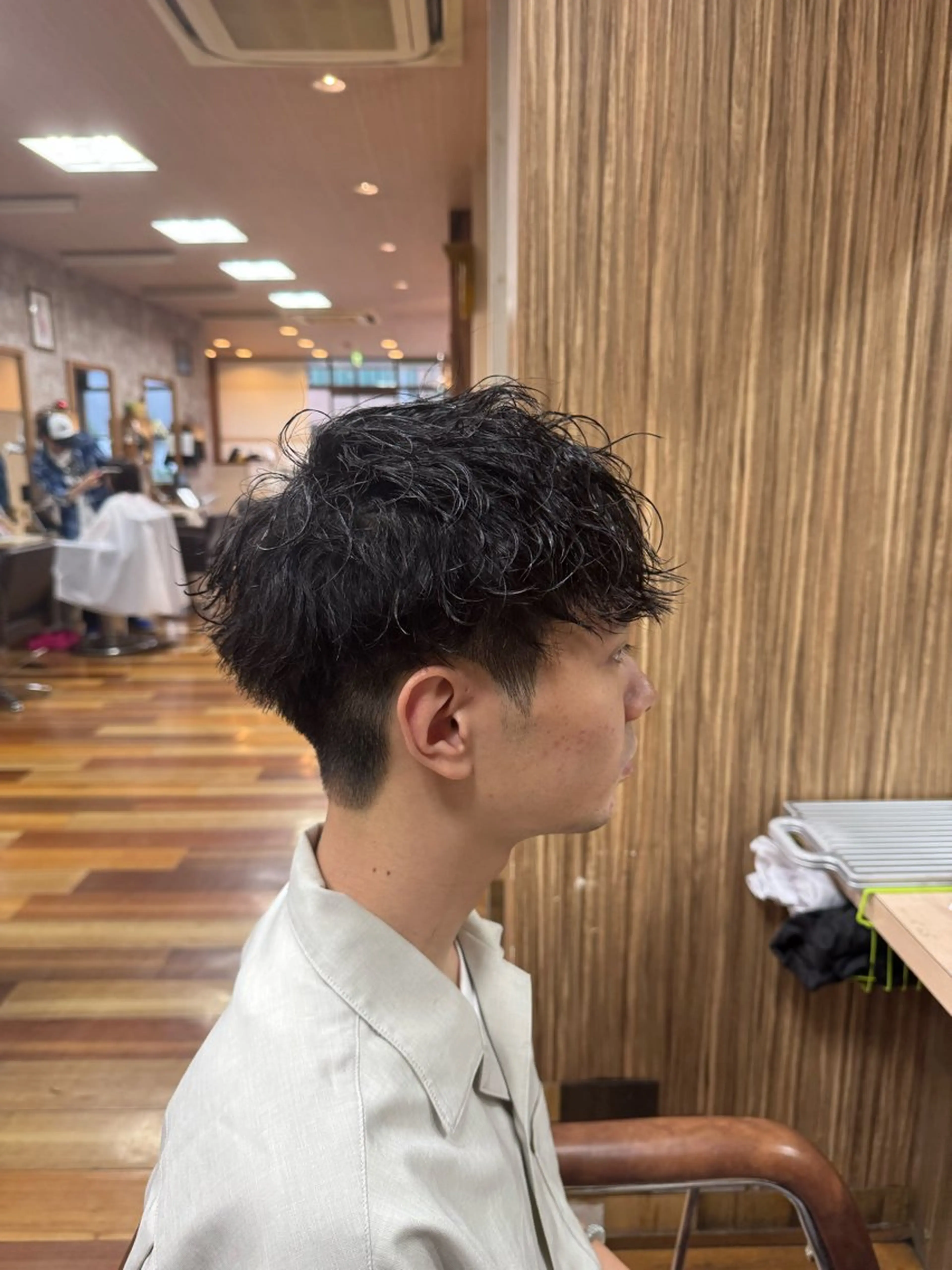 パーマ メンズ フェードカット ✄﻿杉山来輝金沢文庫のヘアスタイル