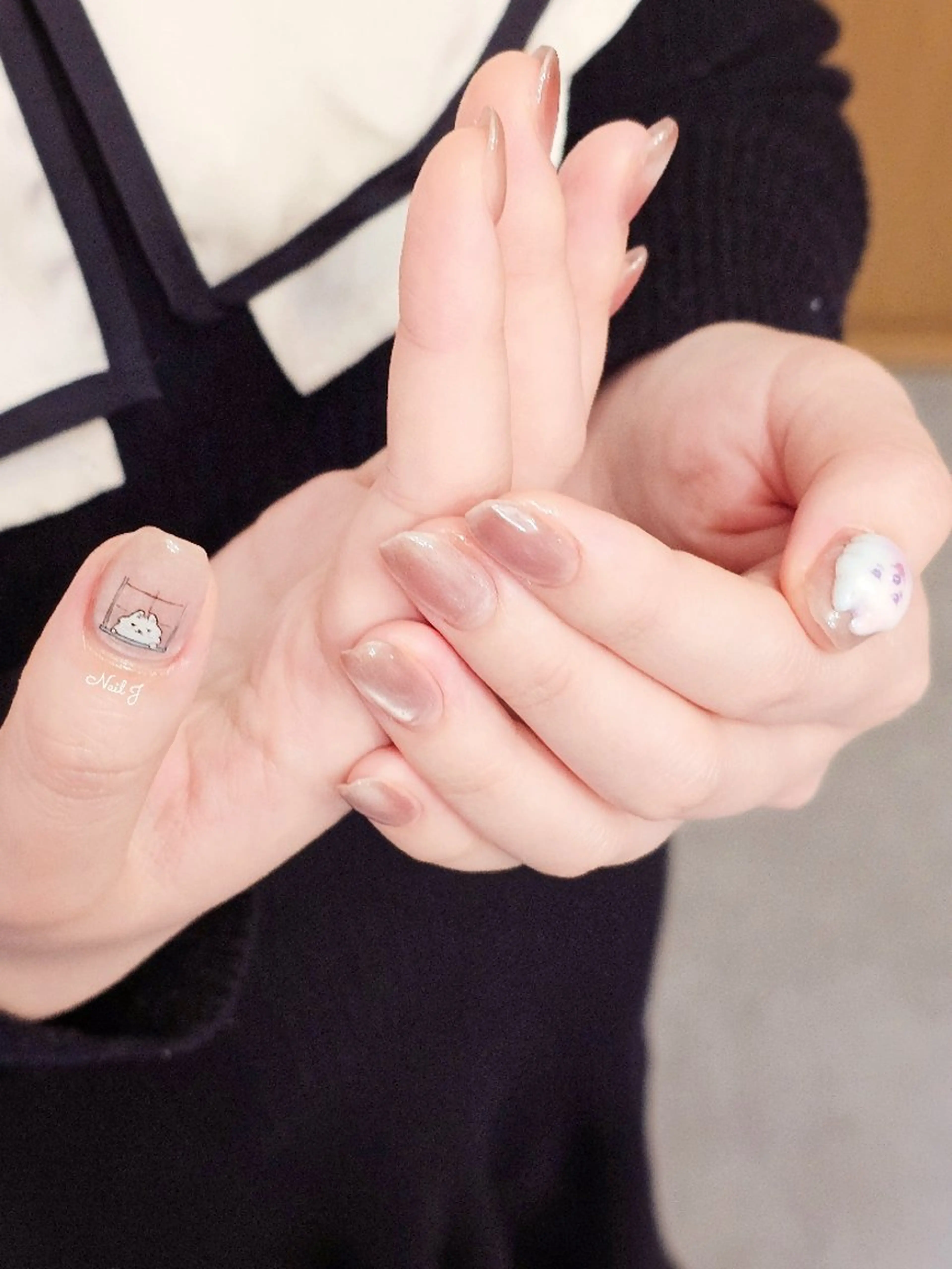 ネイル ワンカラーネイル 春ネイル ハンドネイル Nail Jのネイルデザイン