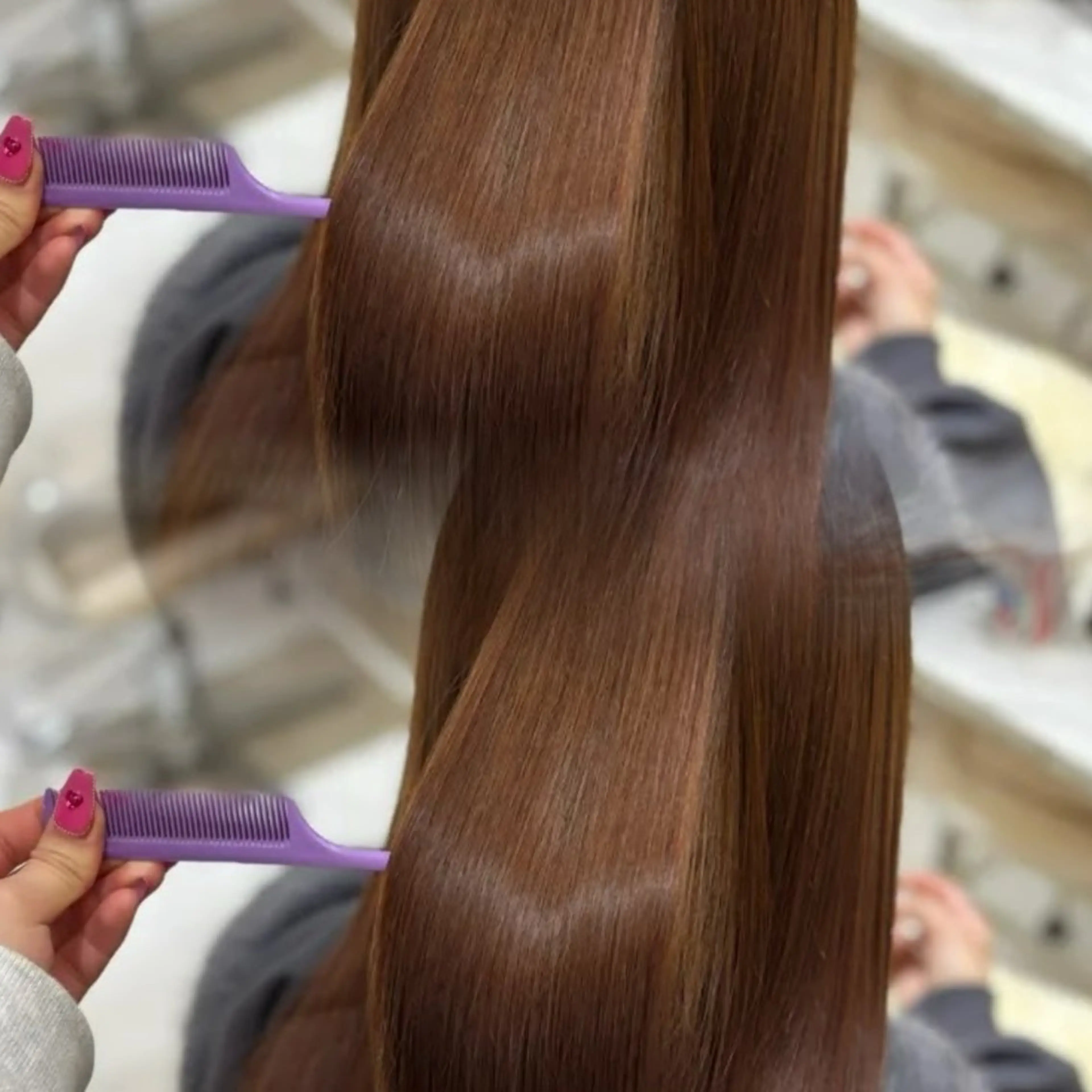 ロング りほ/顔周りカット/ レイヤーカットのヘアスタイル