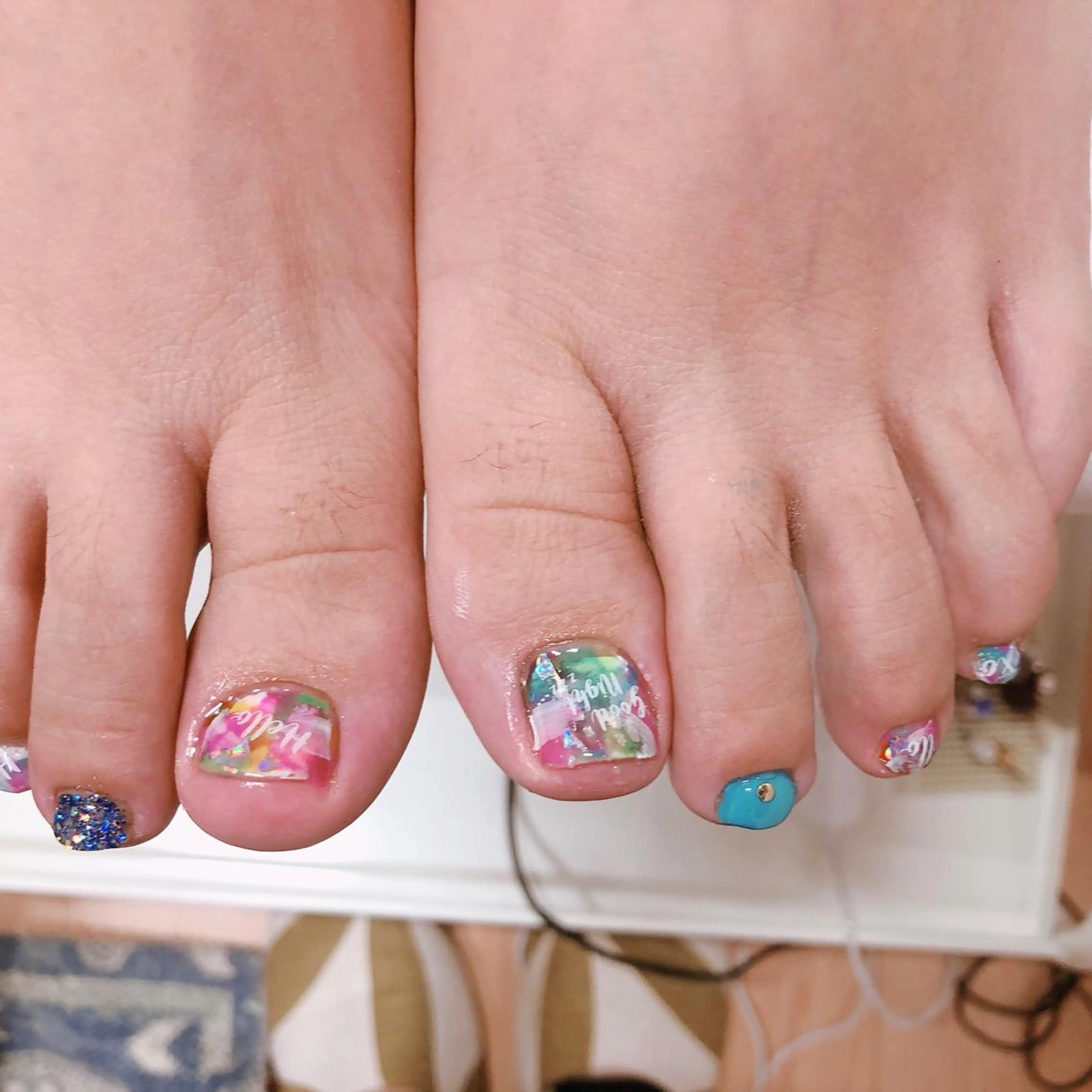 ネイル フットネイル 奥園 良恵のネイルデザイン