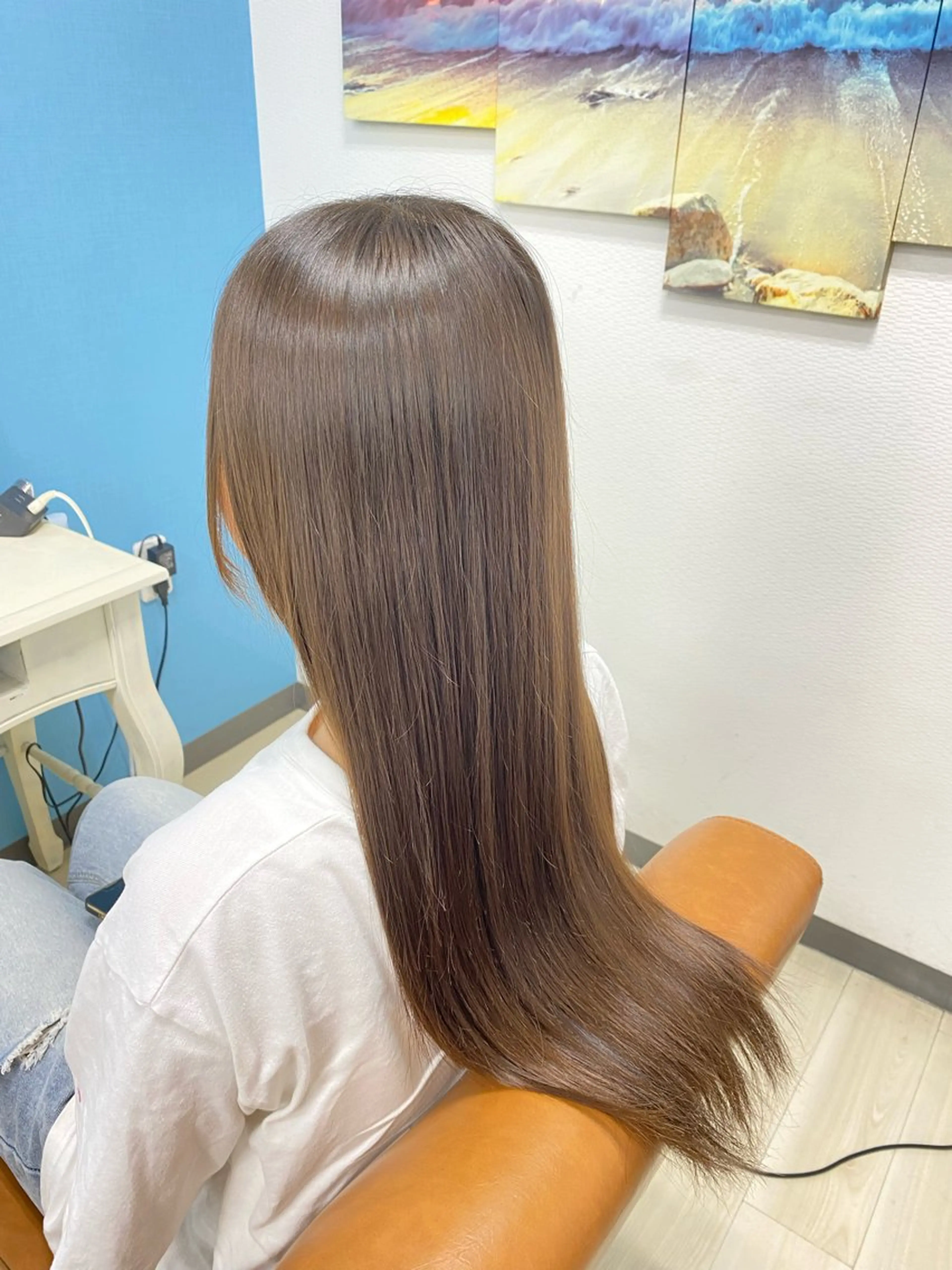 ロング 縮毛矯正 A.casa所属・A.casa 藤原のヘアスタイル