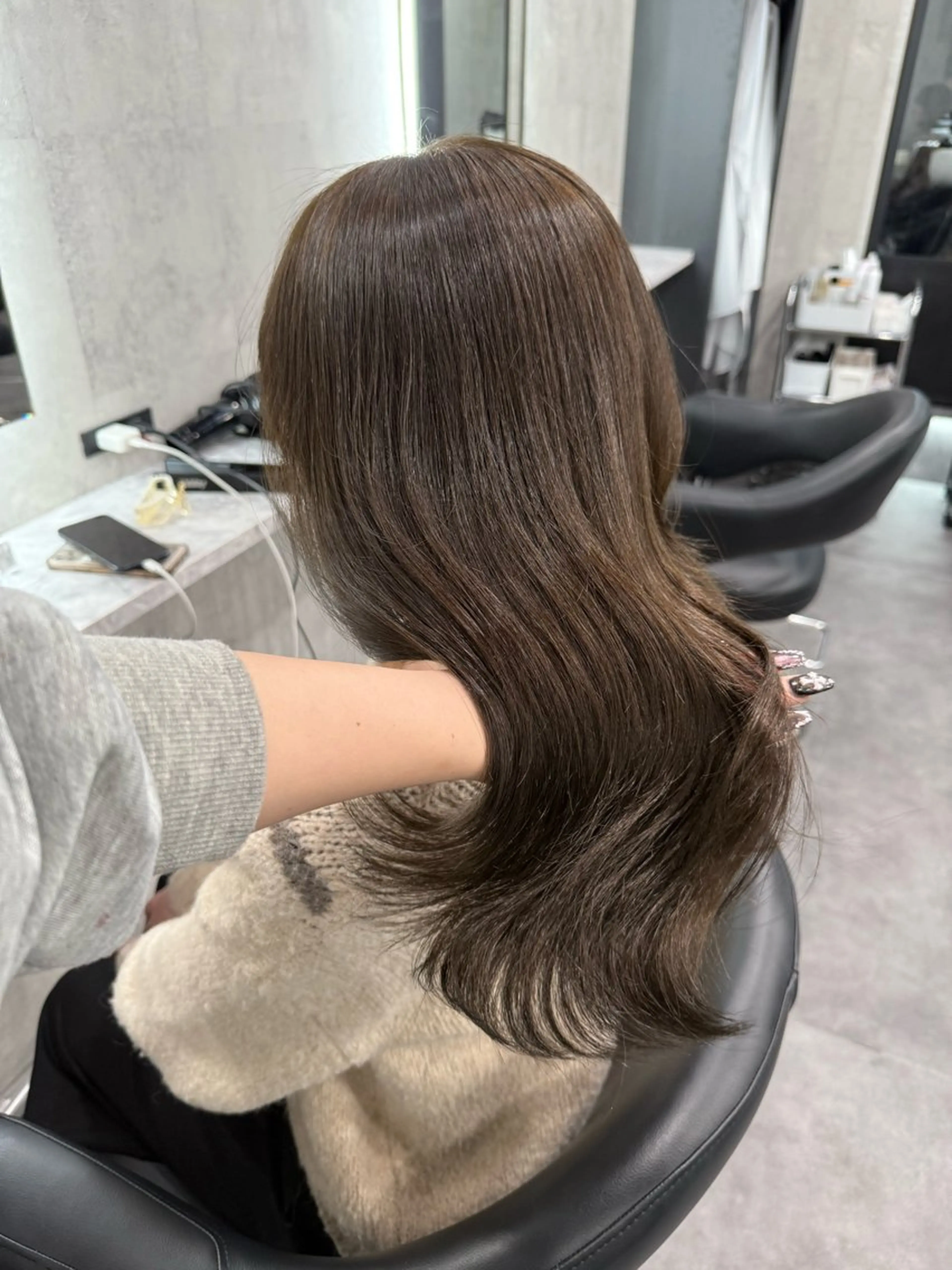 セミロング LAVEL 渋谷 髪質改善 レイヤーカット所属・💖艶髪/韓国ヘア 💖asukaのヘアスタイル