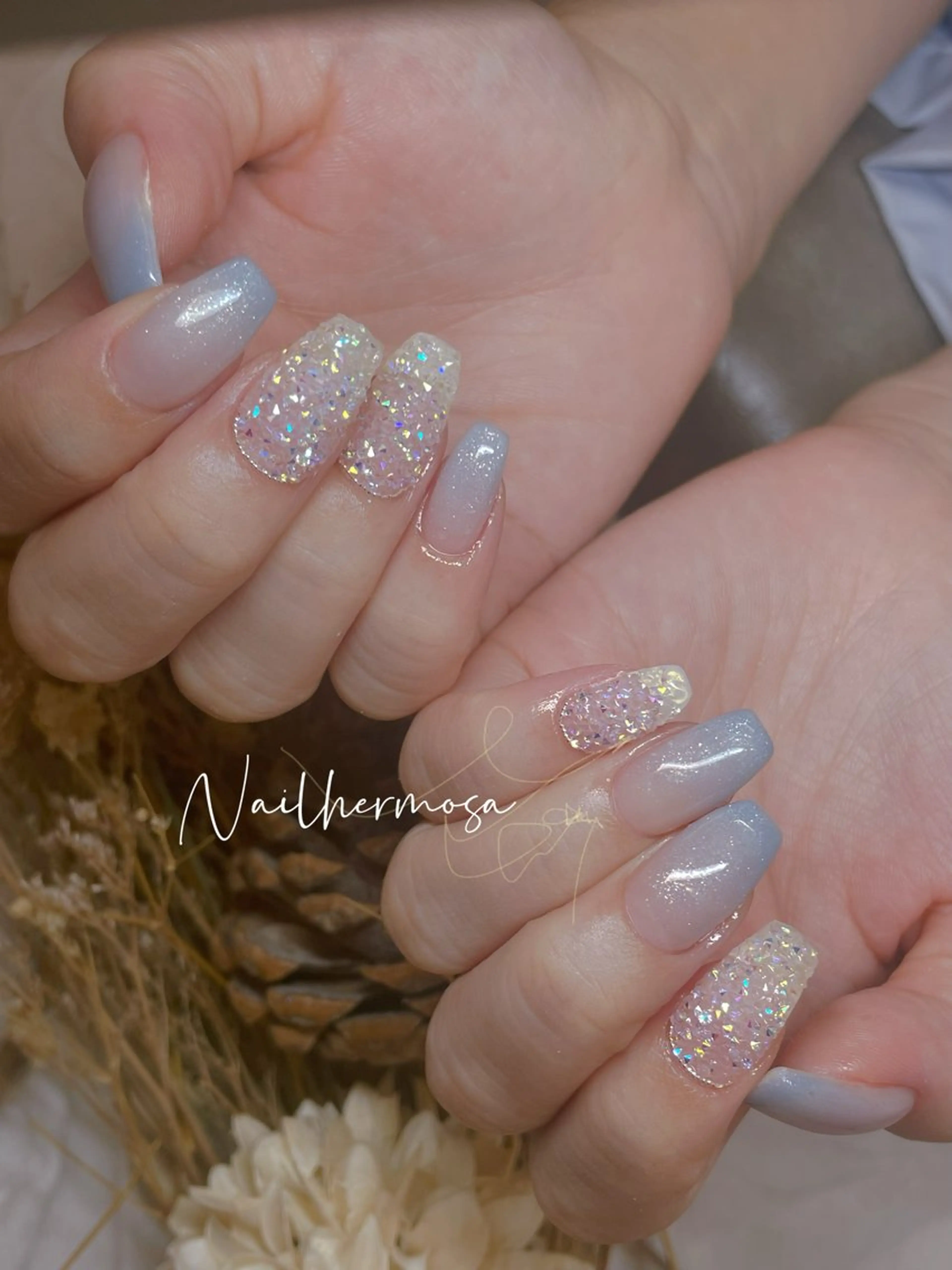 ネイル 長さ出し フラッシュネイル フットネイル ジェルネイル マグネットネイル ハンドネイル ネイル エルモサのネイルデザイン