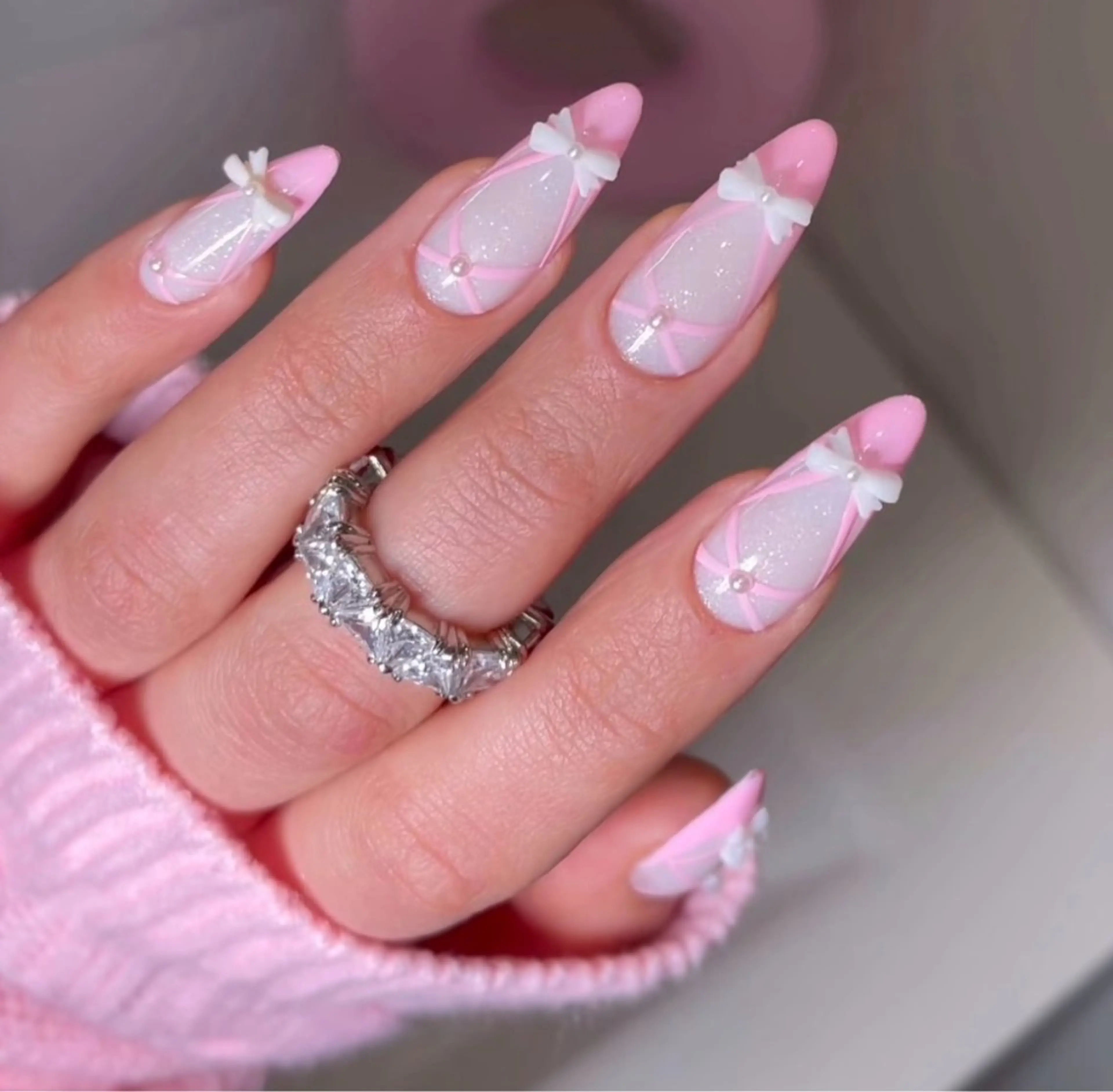 ネイル アートネイル 長さ出し ジェルネイル マグネットネイル ニュアンスネイル なな_ CloudyChanのネイルデザイン