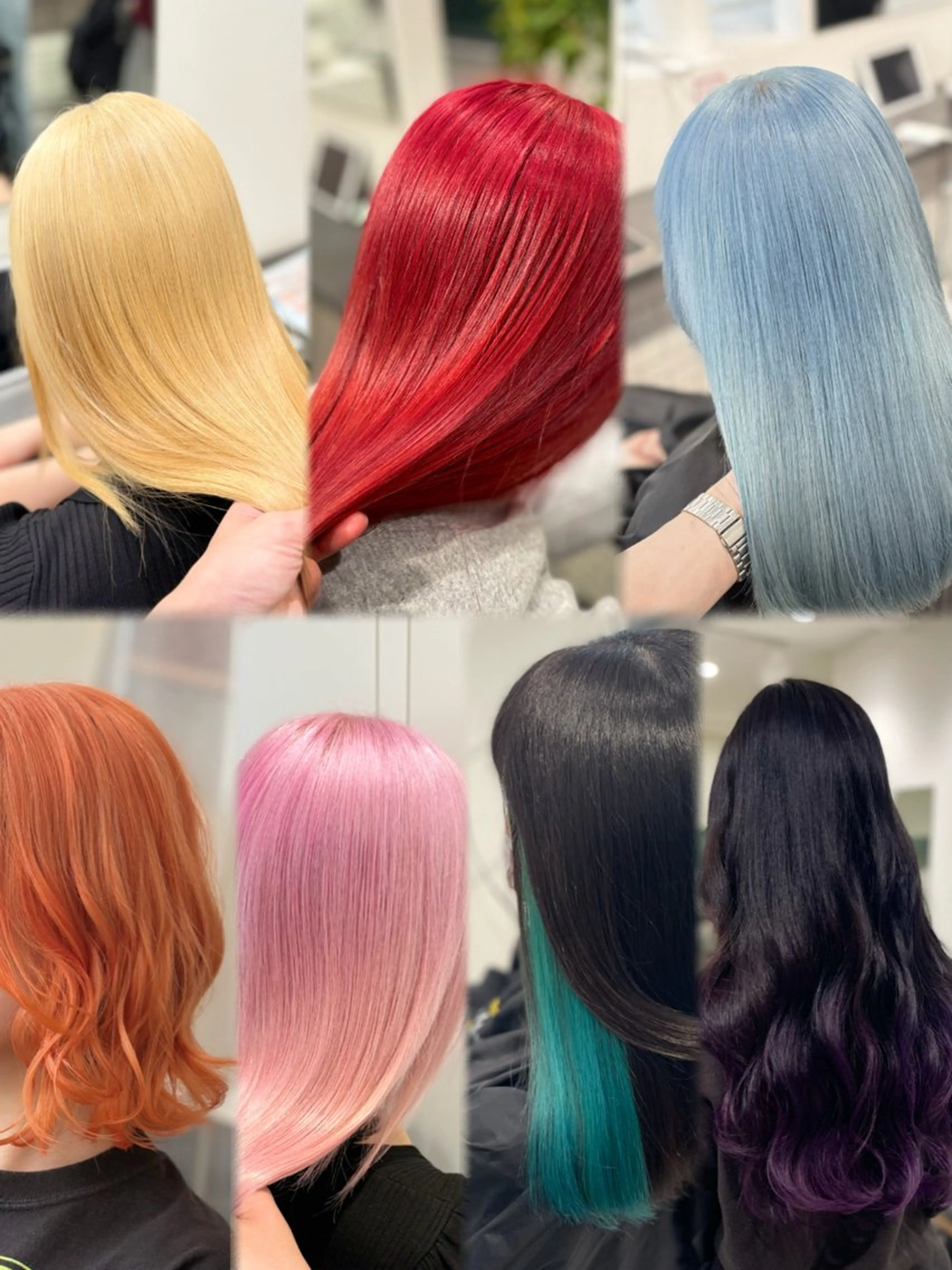 カラー GaKu/ハイトーン /ブリーチ/ブロンドのヘアスタイル