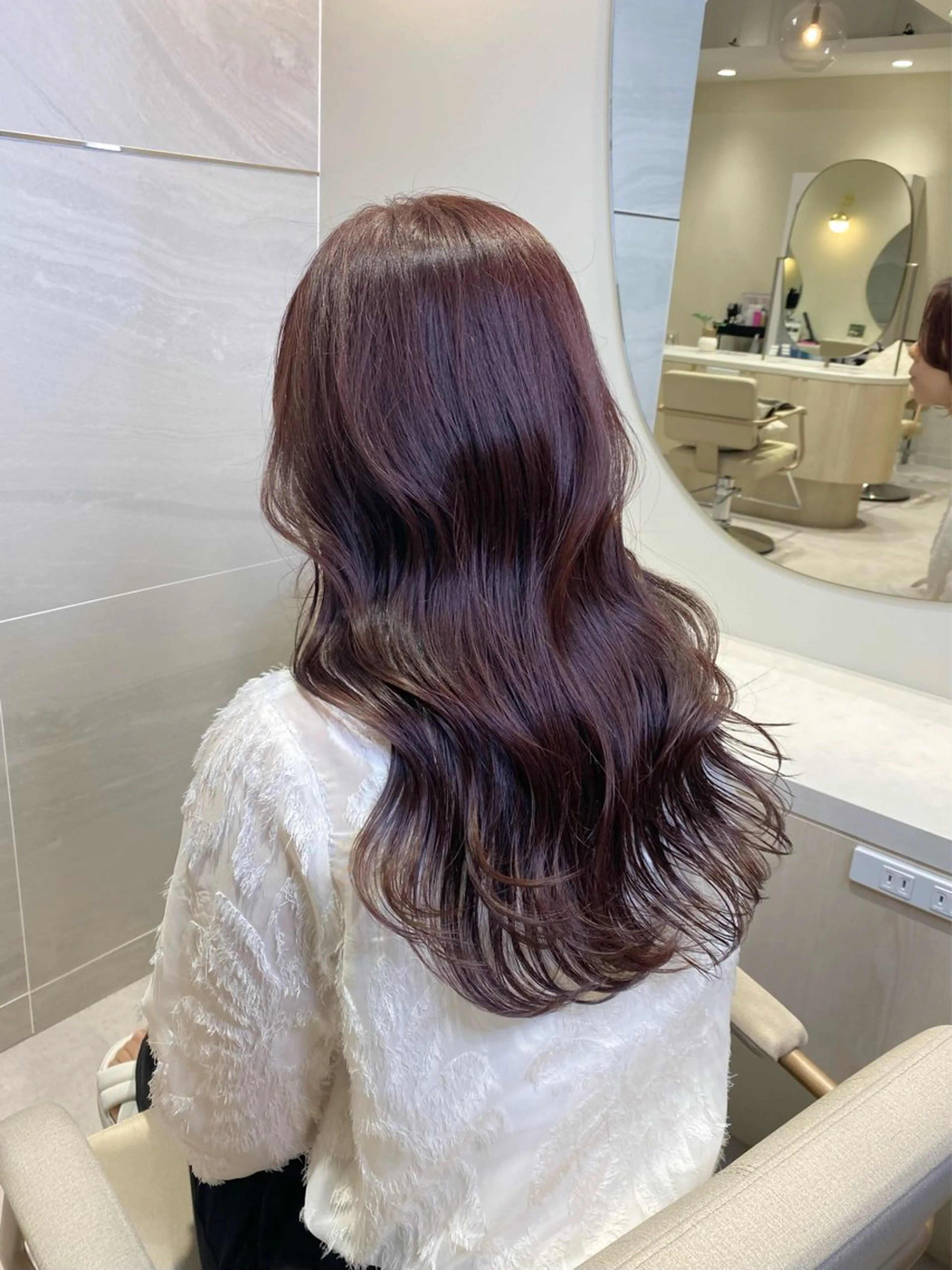 セミロング カラー ブラウンカラー ピンクカラー ピンクブラウン 髪質改善 レイヤーカット カット ヘアカラー トリートメント Ms.CHARM所属・透明感カラー🌿 グレージュ🐺陽介のヘアスタイル