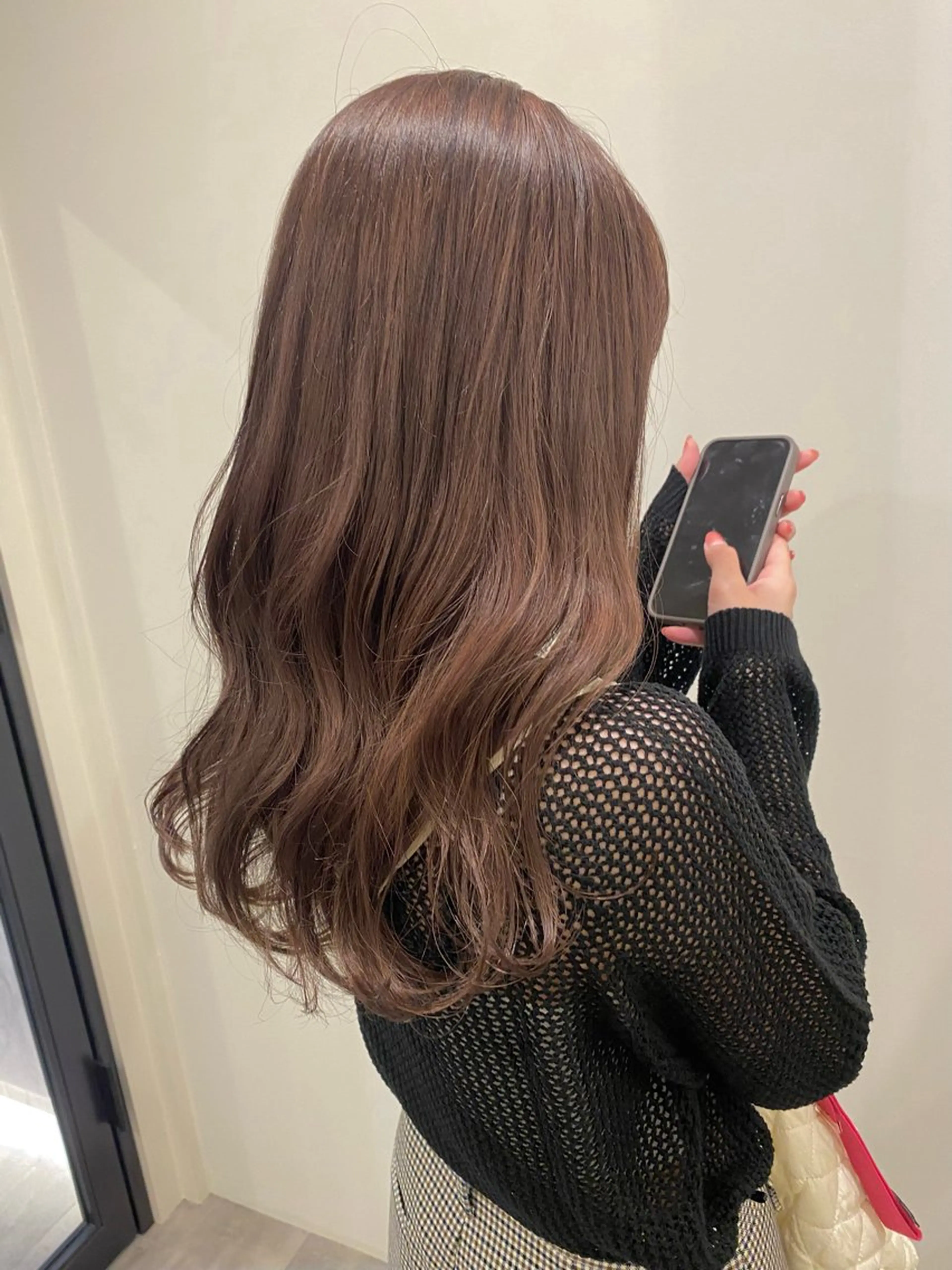 ミディアム カラー ベージュカラー ピンクカラー カット ヘアカラー 🍑 モモカ🍑のヘアスタイル