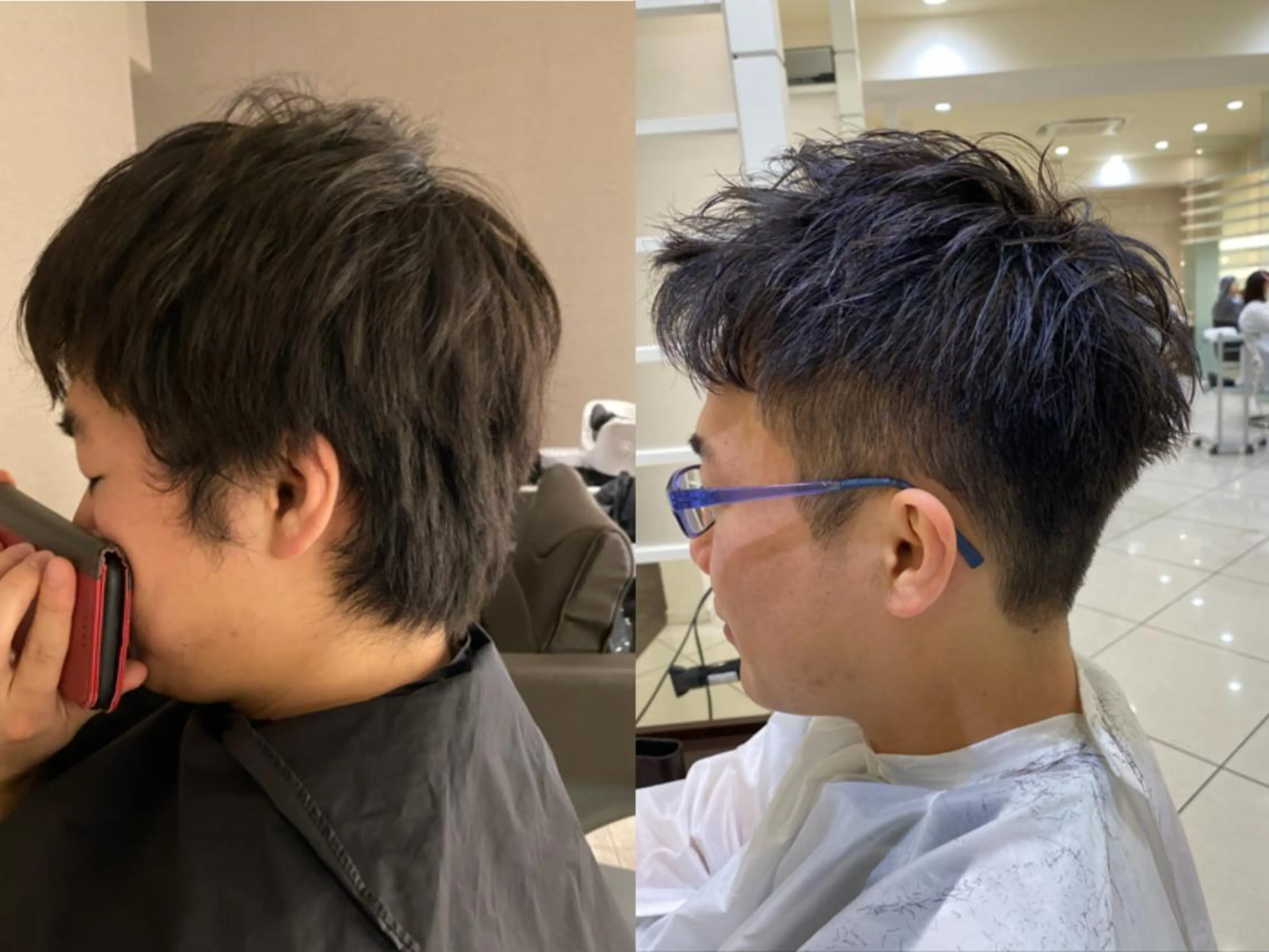 ショート カラー パーマ ヘアアレンジ メンズ マツエク・マツパ 💎耳ツボジュエリー ×銀座美容室💎のヘアスタイル