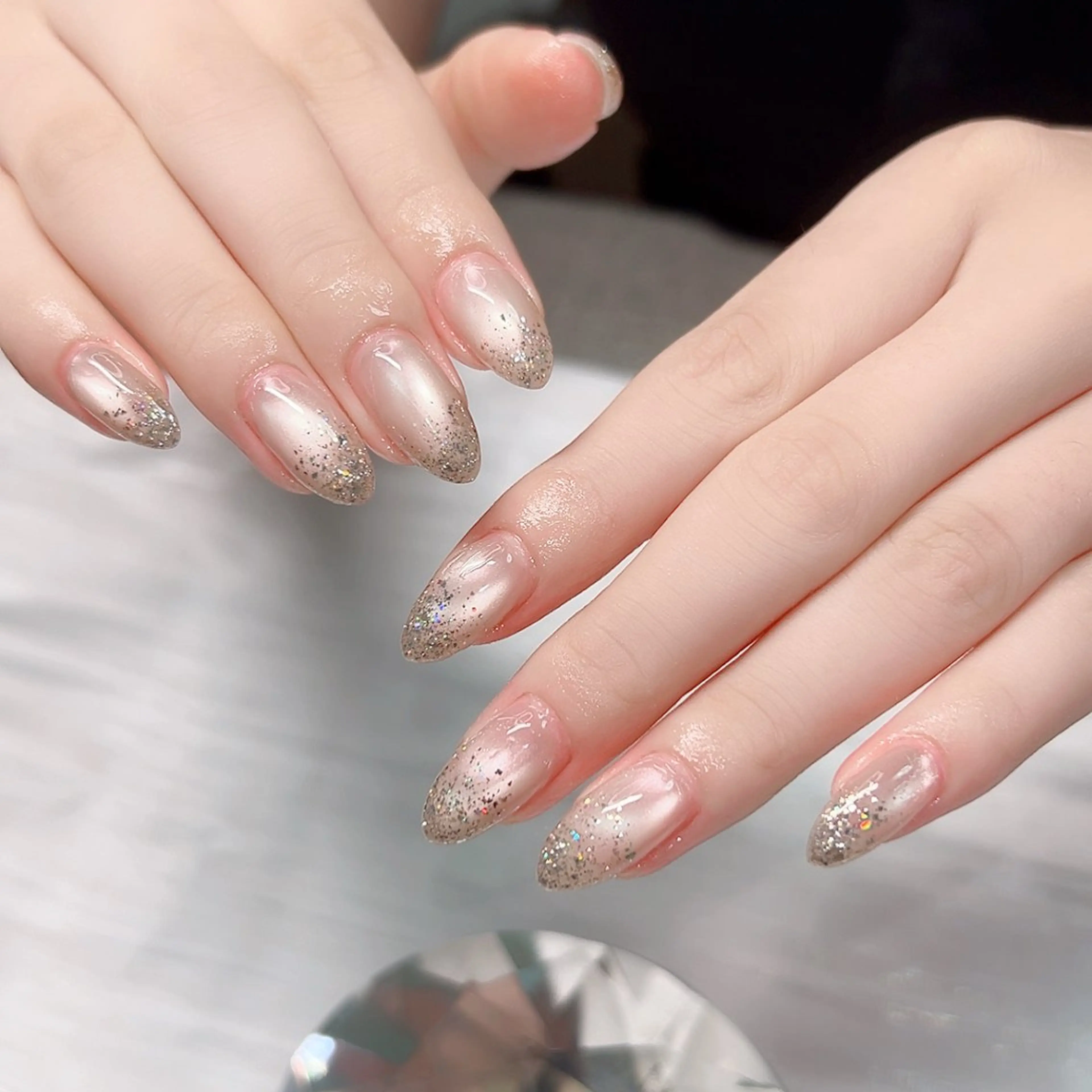ネイル フラワーネイル フレンチネイル マグネットネイル ニュアンスネイル ブライダルネイル ハンドネイル Cute Tips nailのネイルデザイン