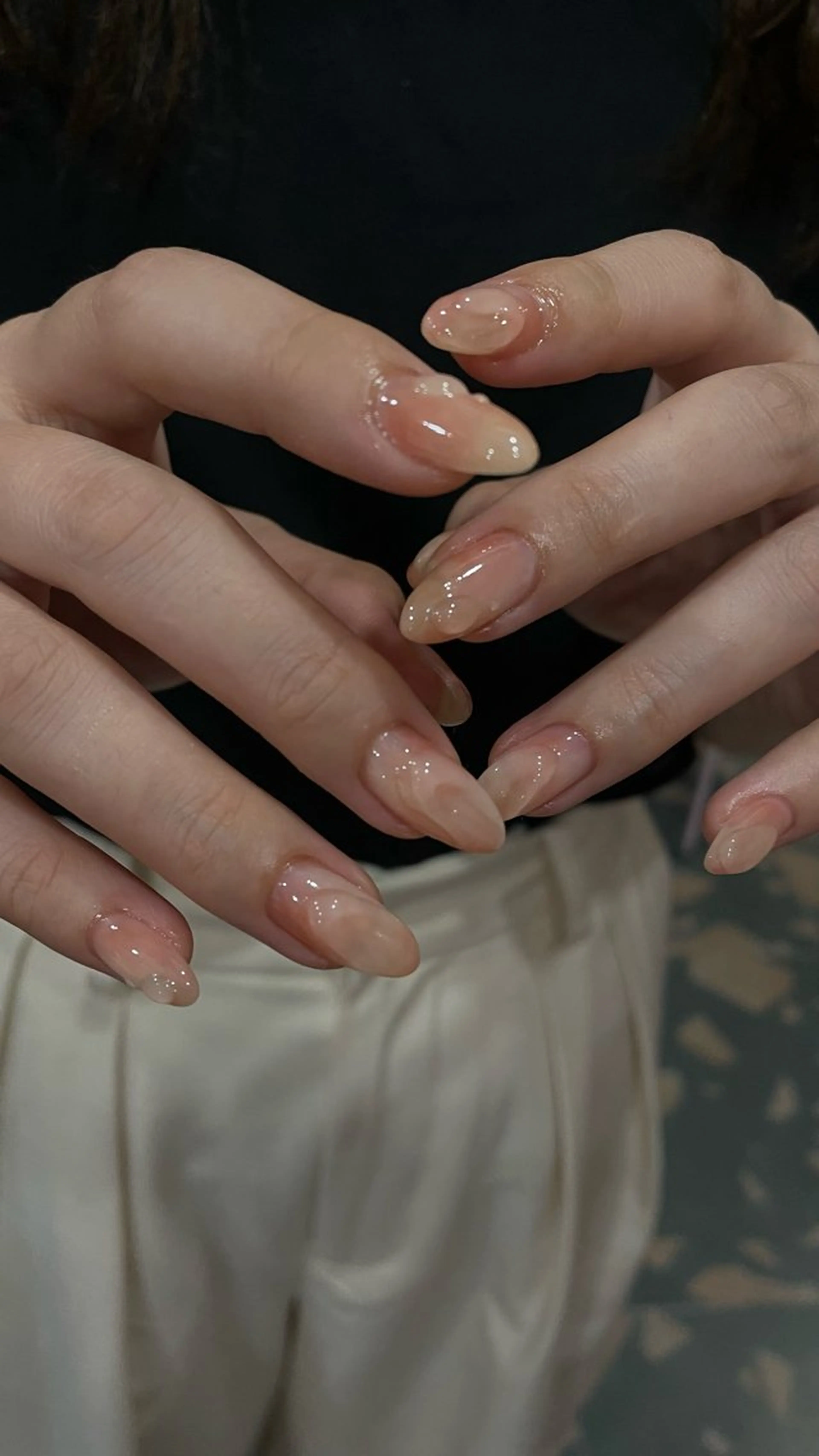 ネイル ニュアンスネイル ピンク new.ed/ staffのネイルデザイン