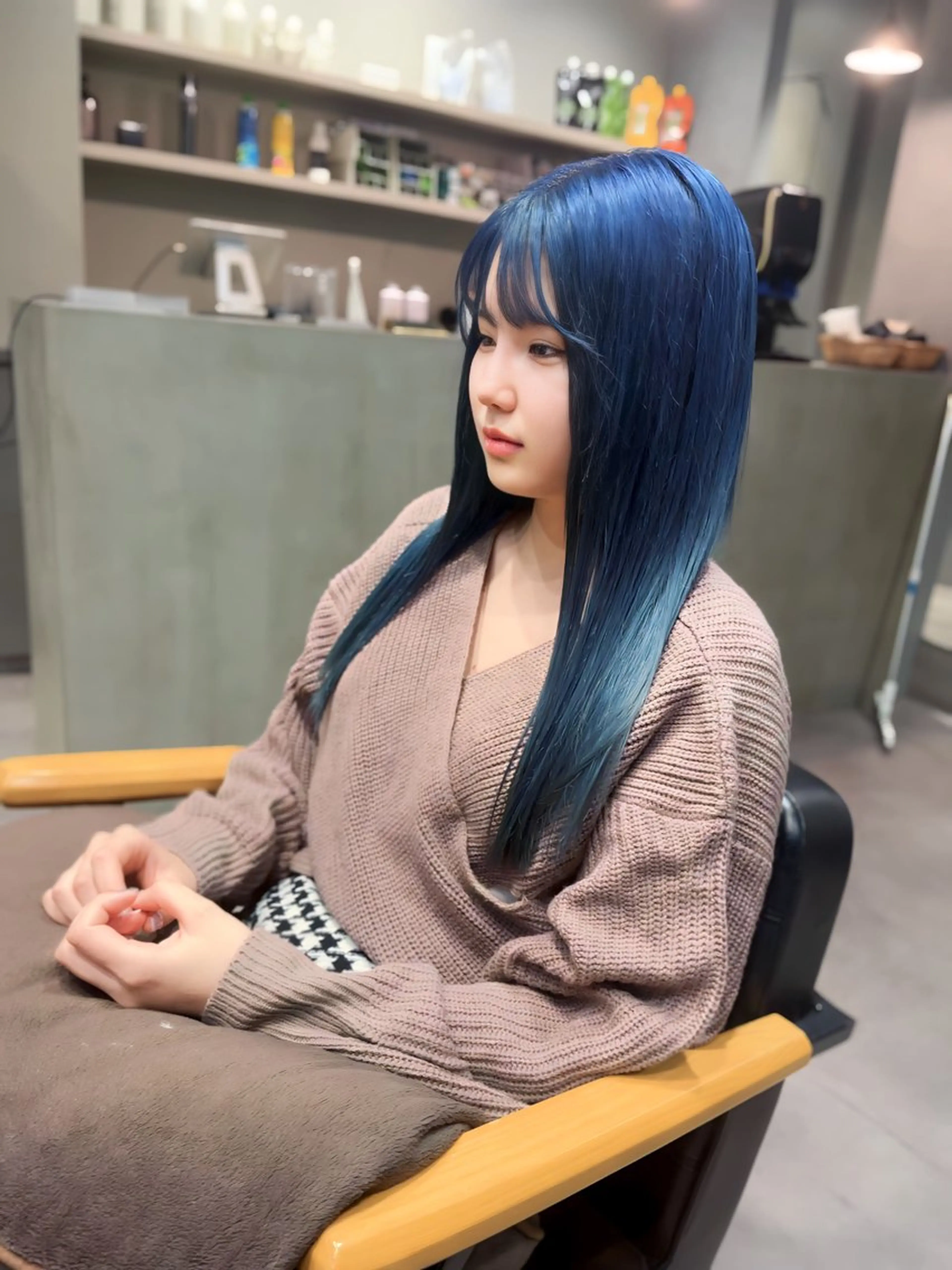 セミロング カラー パーマ ヘアアレンジ ヘアカラー ヘッドスパ 佐藤優太朗 似合わせ/髪質改善のヘアスタイル