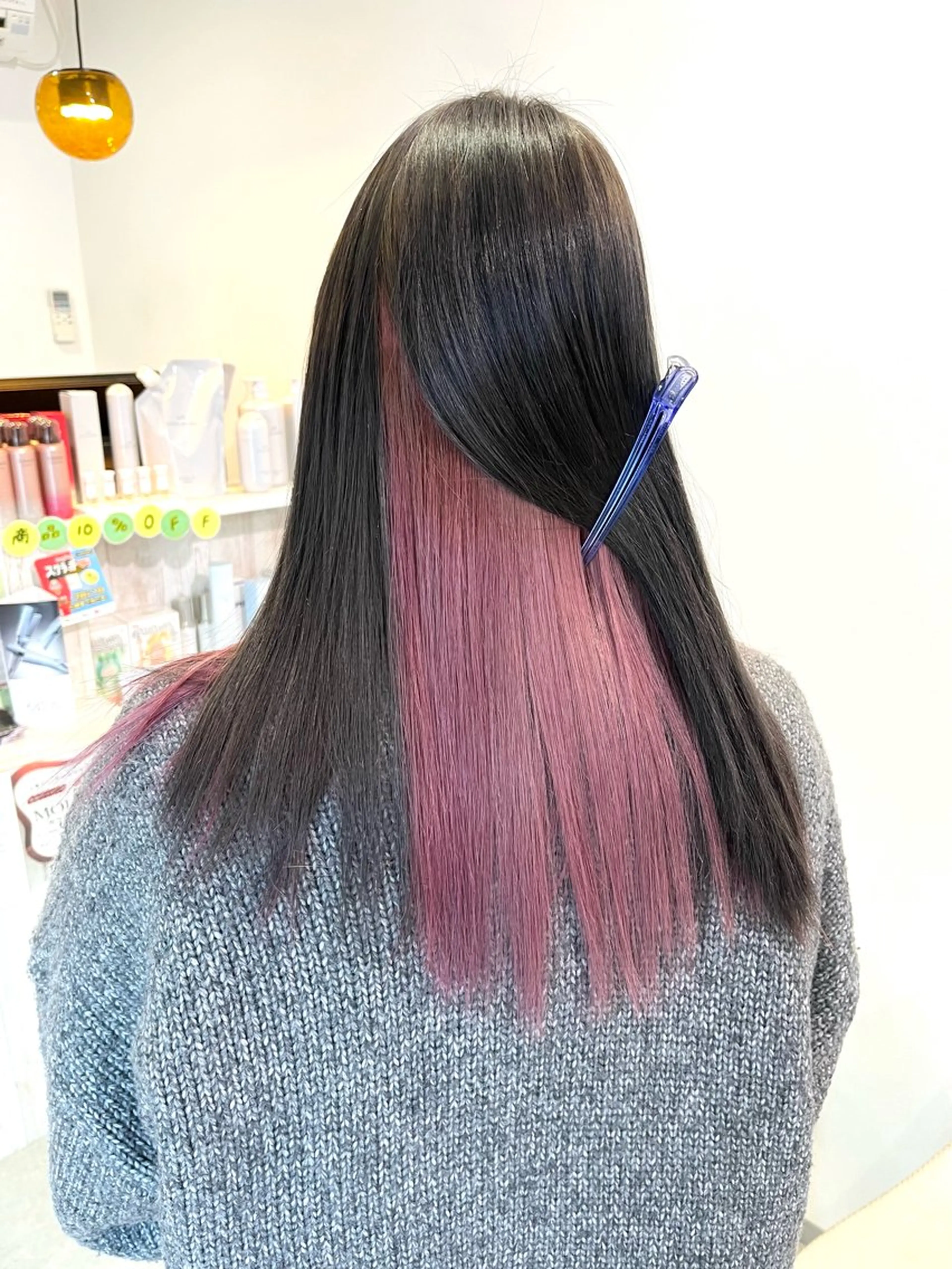 セミロング カラー イロアイヘアー Renのヘアスタイル