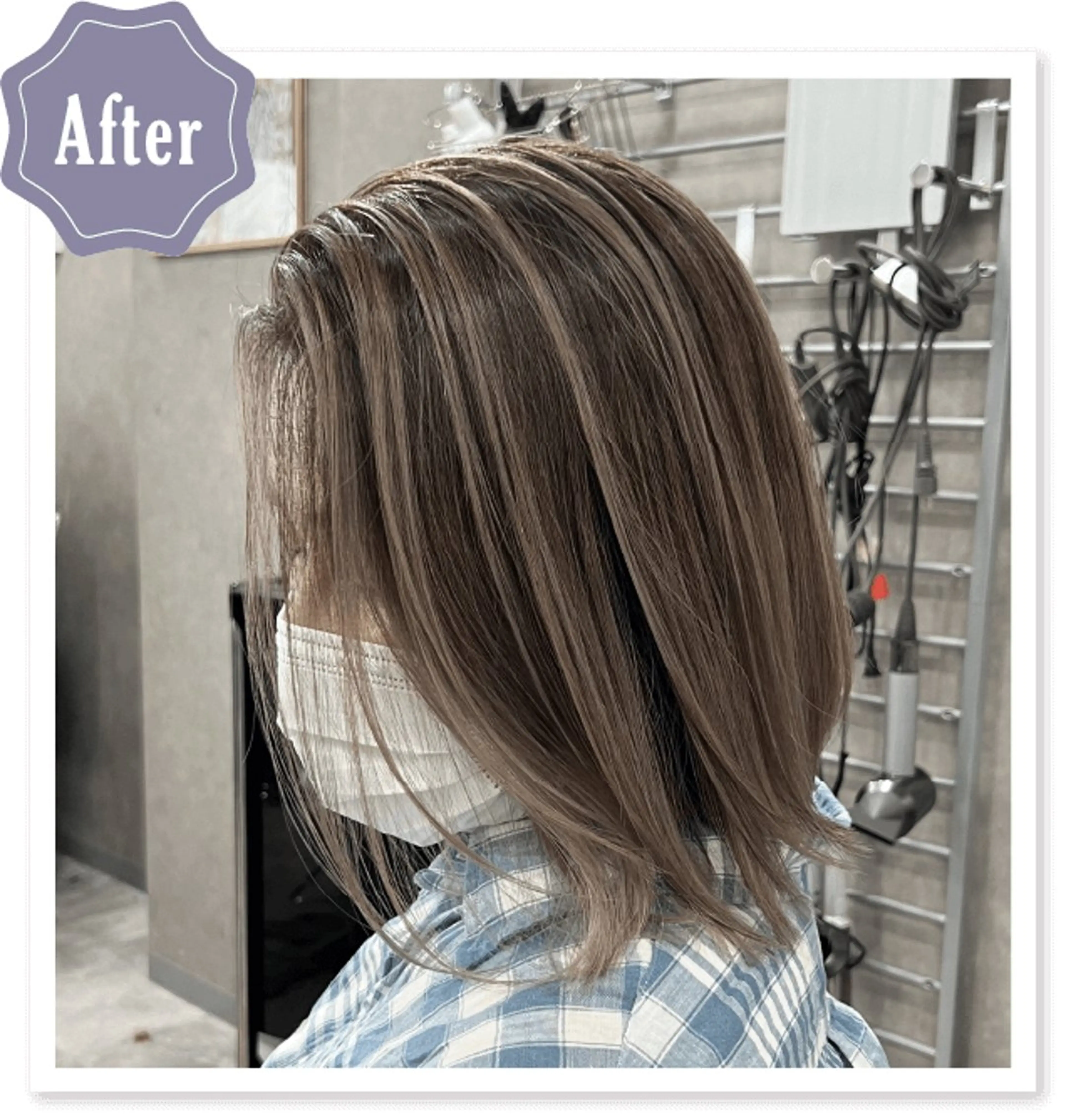 【白髪がある方限定】お白髪ぼかしカラー+似合わせカットの写真