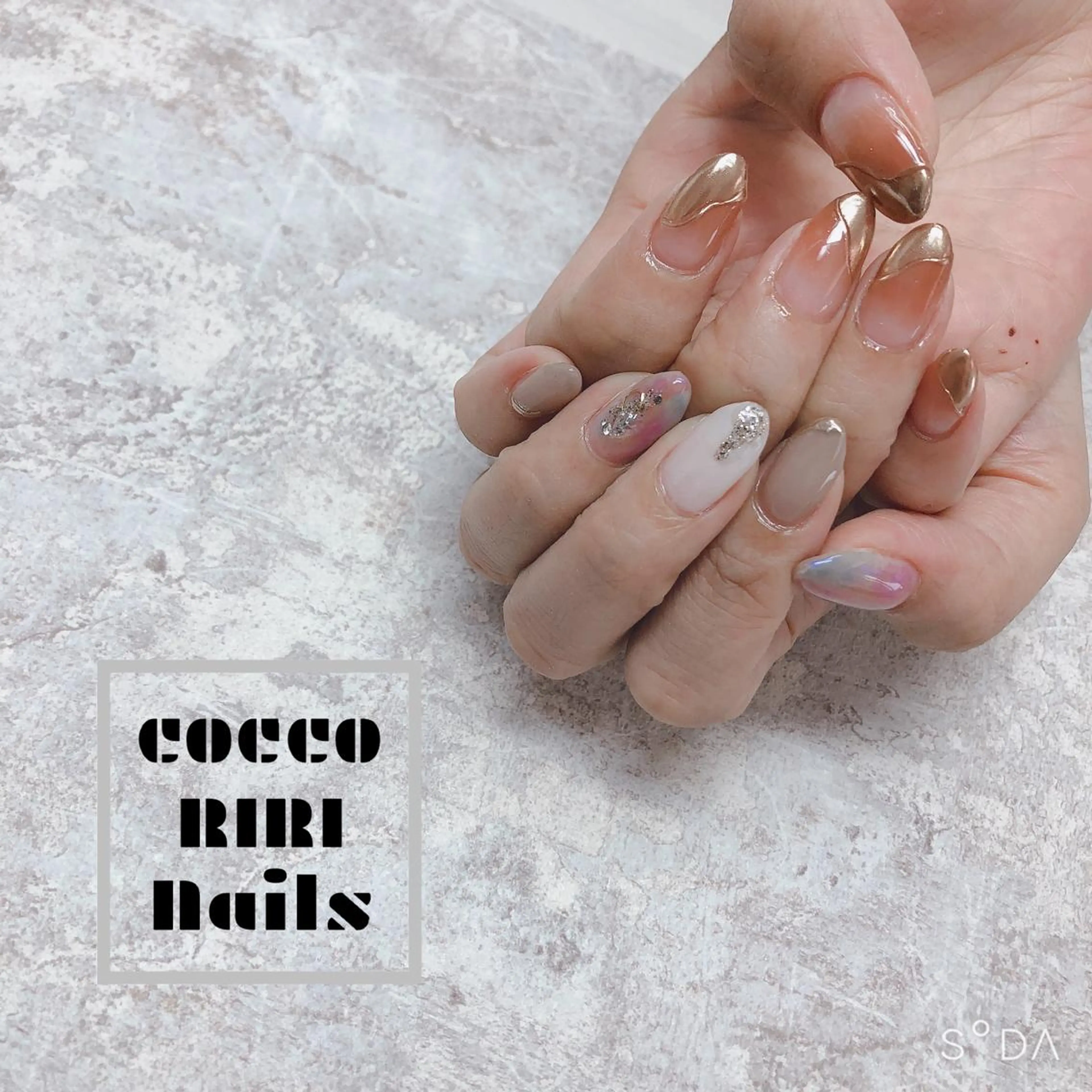 ネイル アートネイル フットネイル ジェルネイル ミラーネイル ニュアンスネイル ensowa✱laf NAILのネイルデザイン