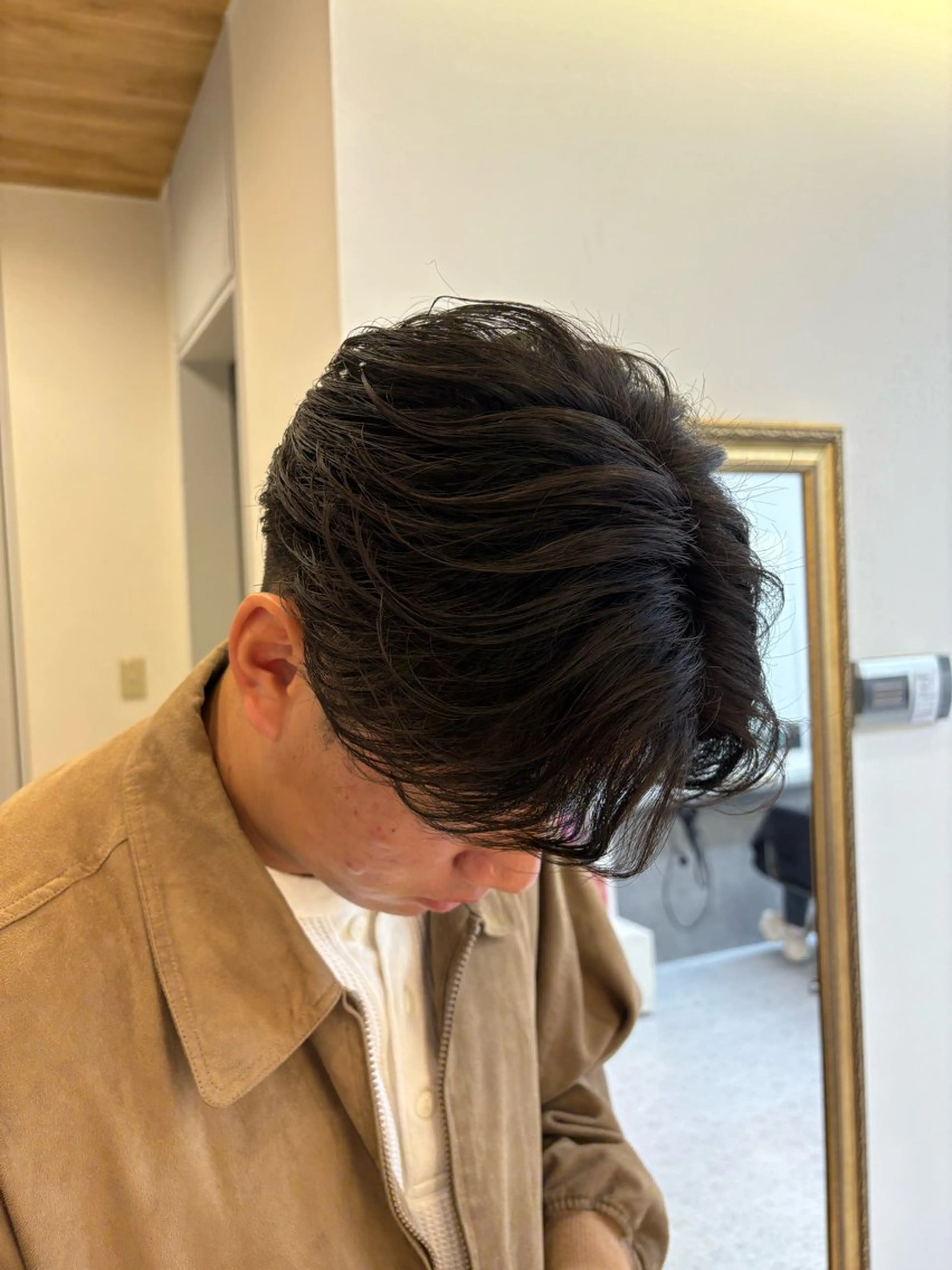 パーマ メンズ カット パーマ 笹江 瑞穂のヘアスタイル