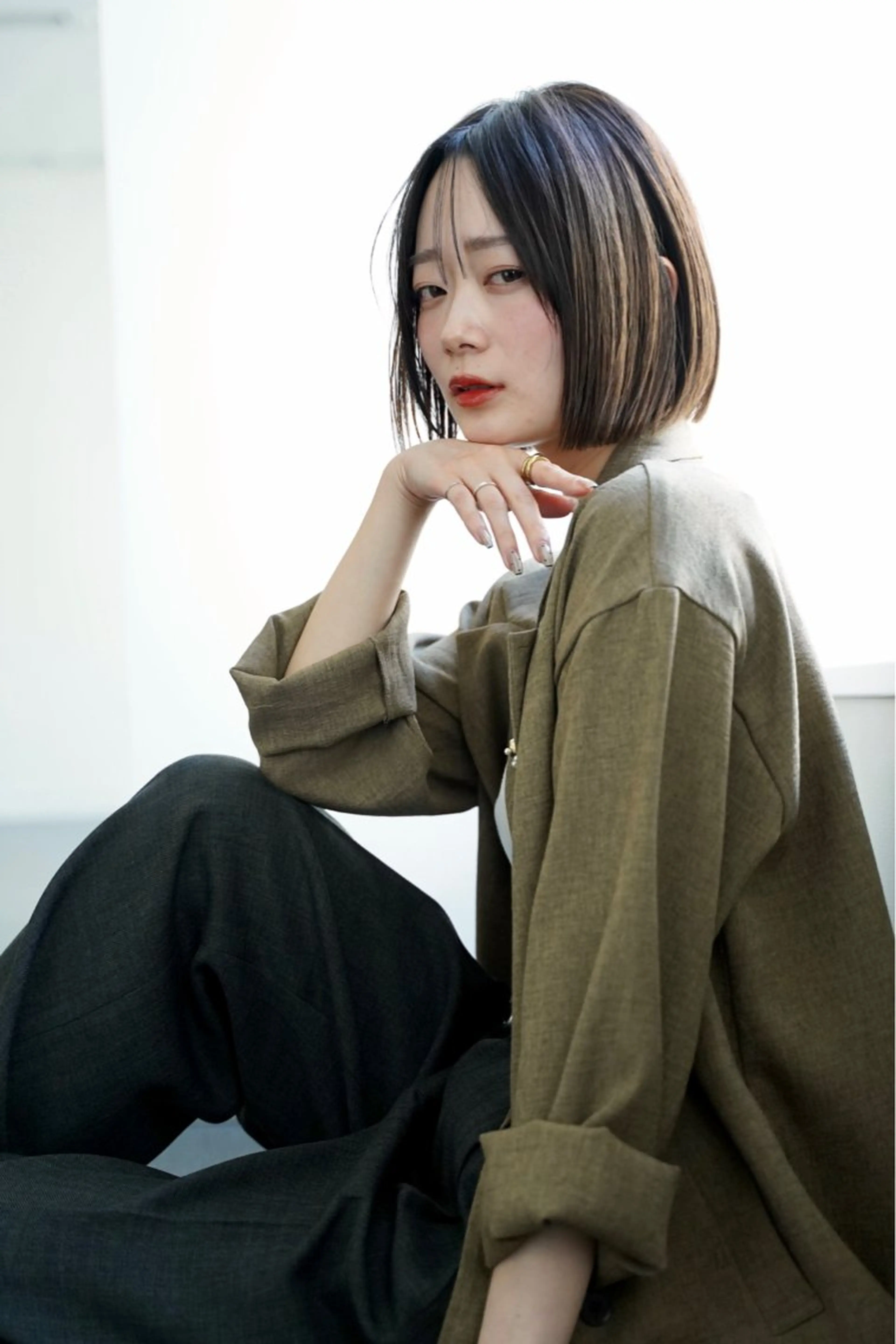 ショート カラー カット ヘアカラー トリートメント ボブ/大人ヘア k-two濱田のヘアスタイル