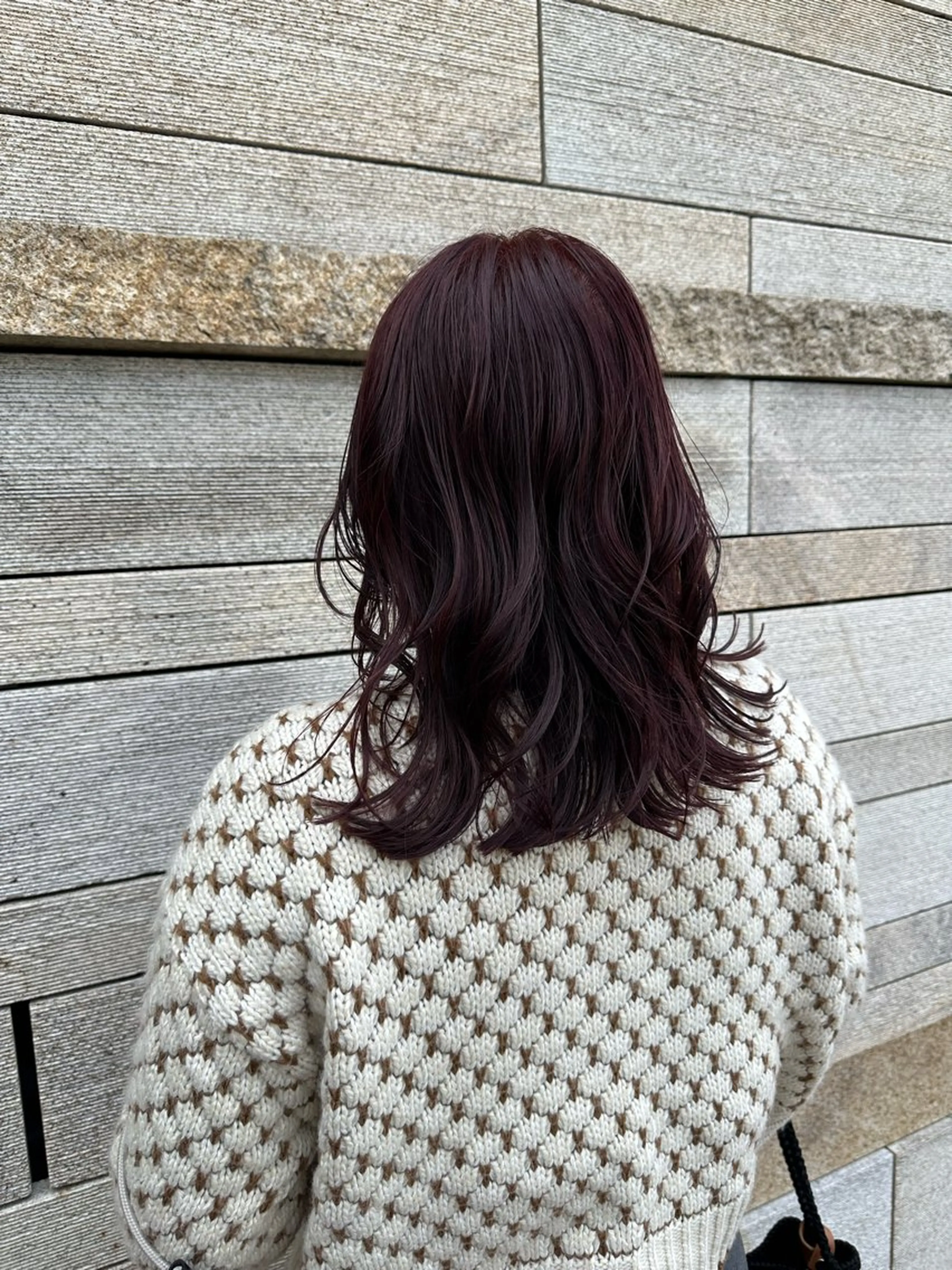 ミディアム カラー ブリーチ ダブルカラー ラベンダーカラー ブリーチなしカラー ピンクカラー OLSEN D.B.A BALLOON HAIR所属・さとう あやかのヘアスタイル