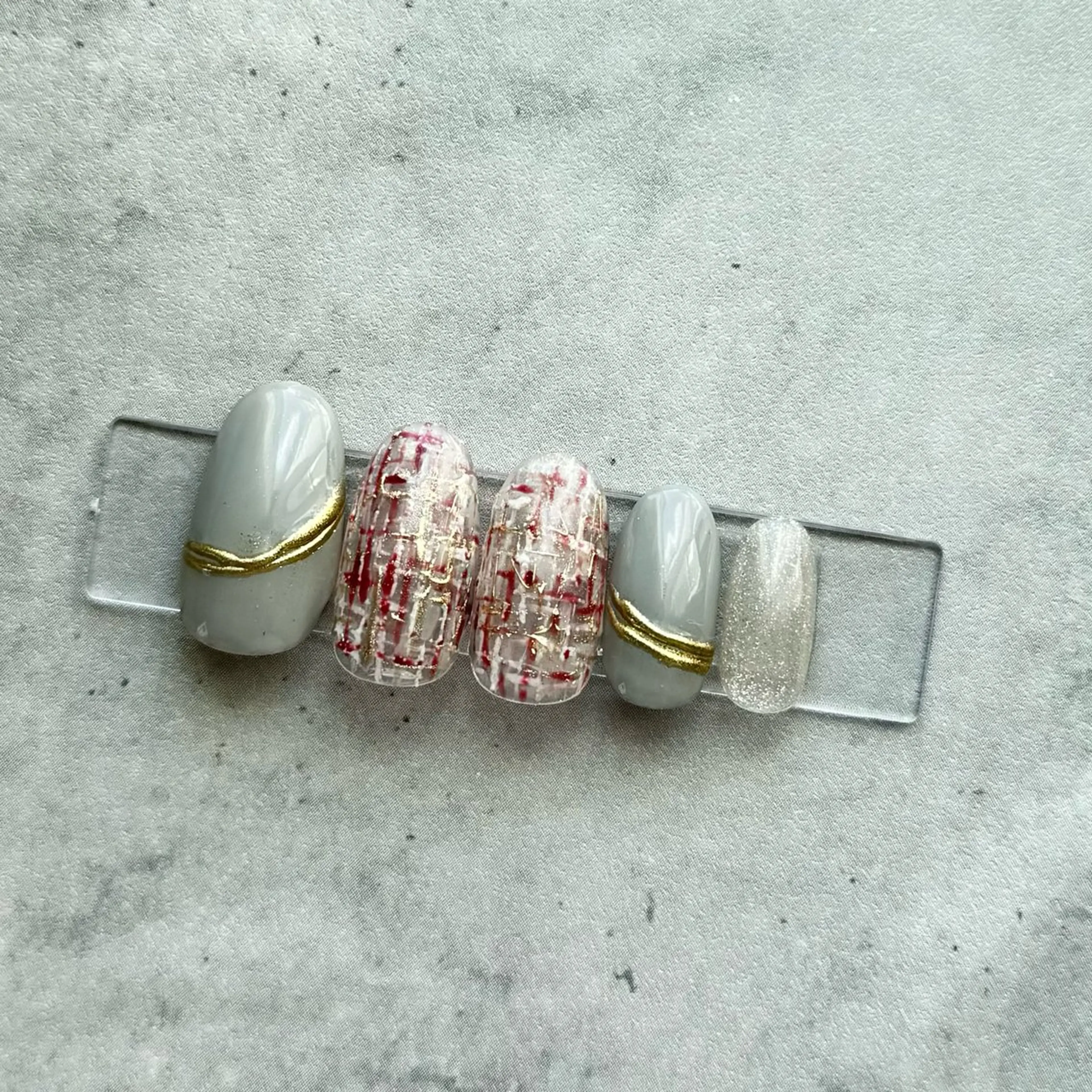 ネイル ツイードネイル ハンドネイル N.plus NaiLのネイルデザイン