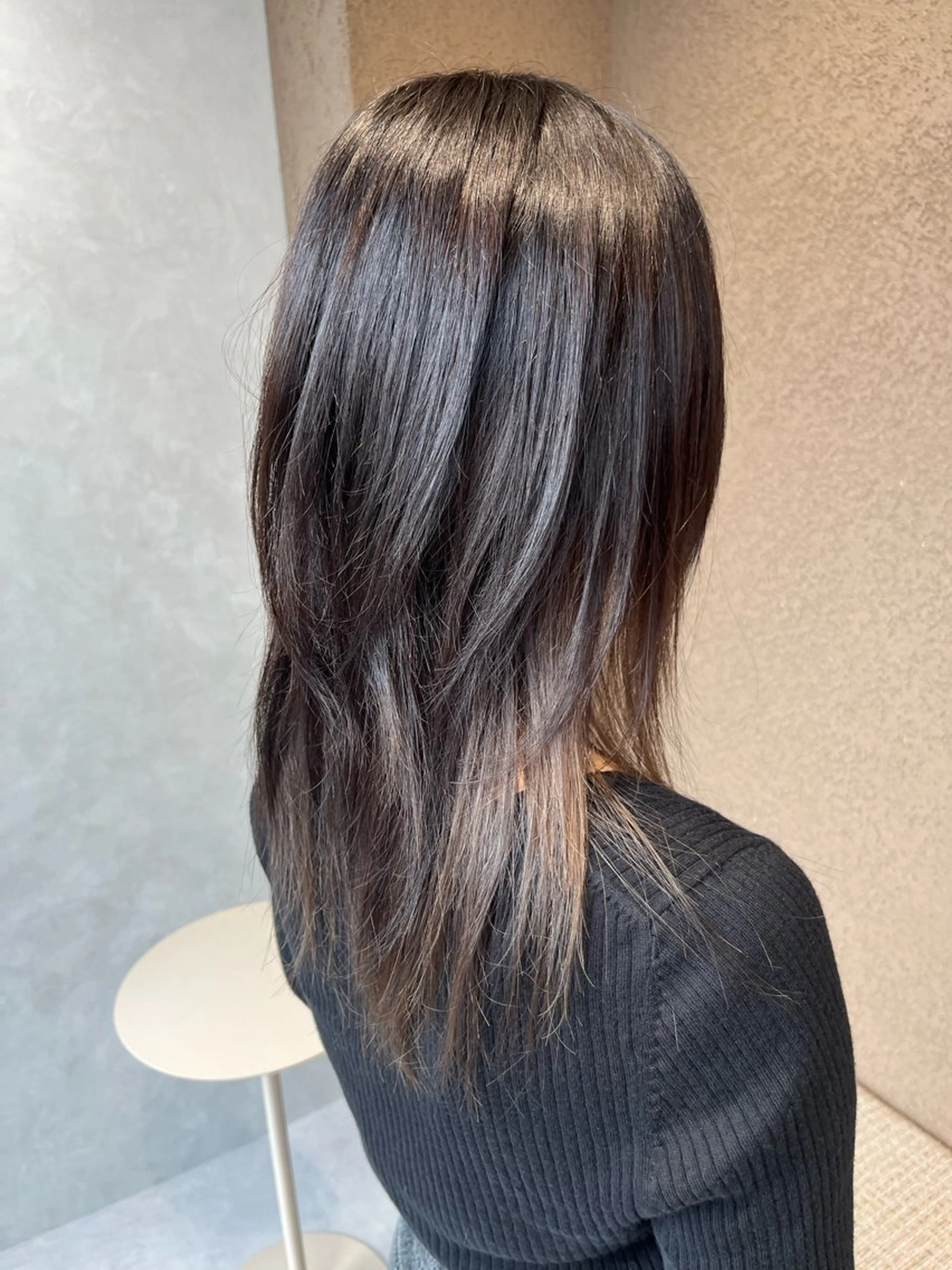 セミロング カラー グレージュ レイヤーカット ヘアアレンジ/ カラー/hazukiのヘアスタイル