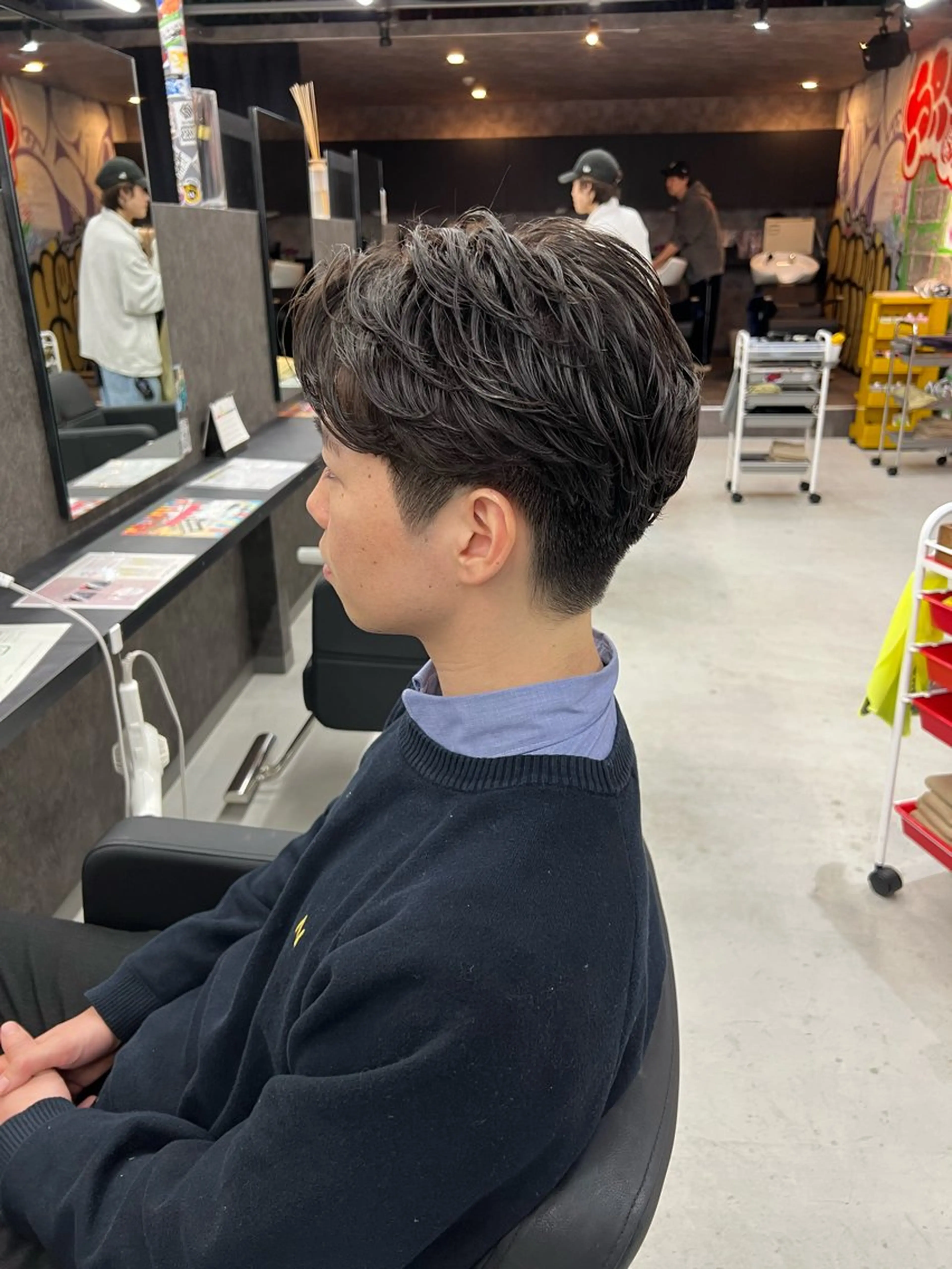 ショート パーマ メンズ 錦糸町/Men's cutパーマ石川史弥のヘアスタイル