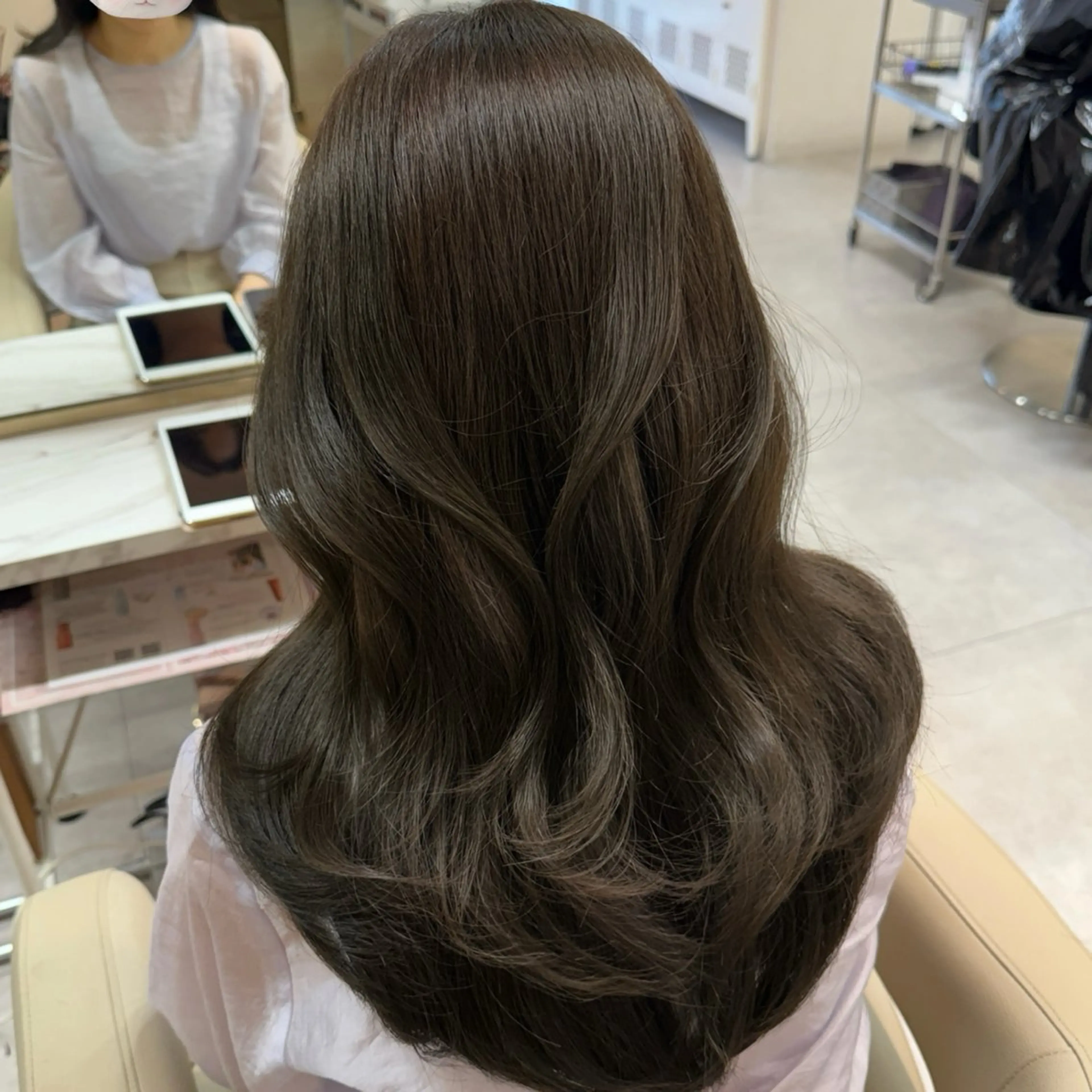 ロング カラー カット ヘアカラー トリートメント ♡韓国/レイヤー カット/Ayana♡のヘアスタイル