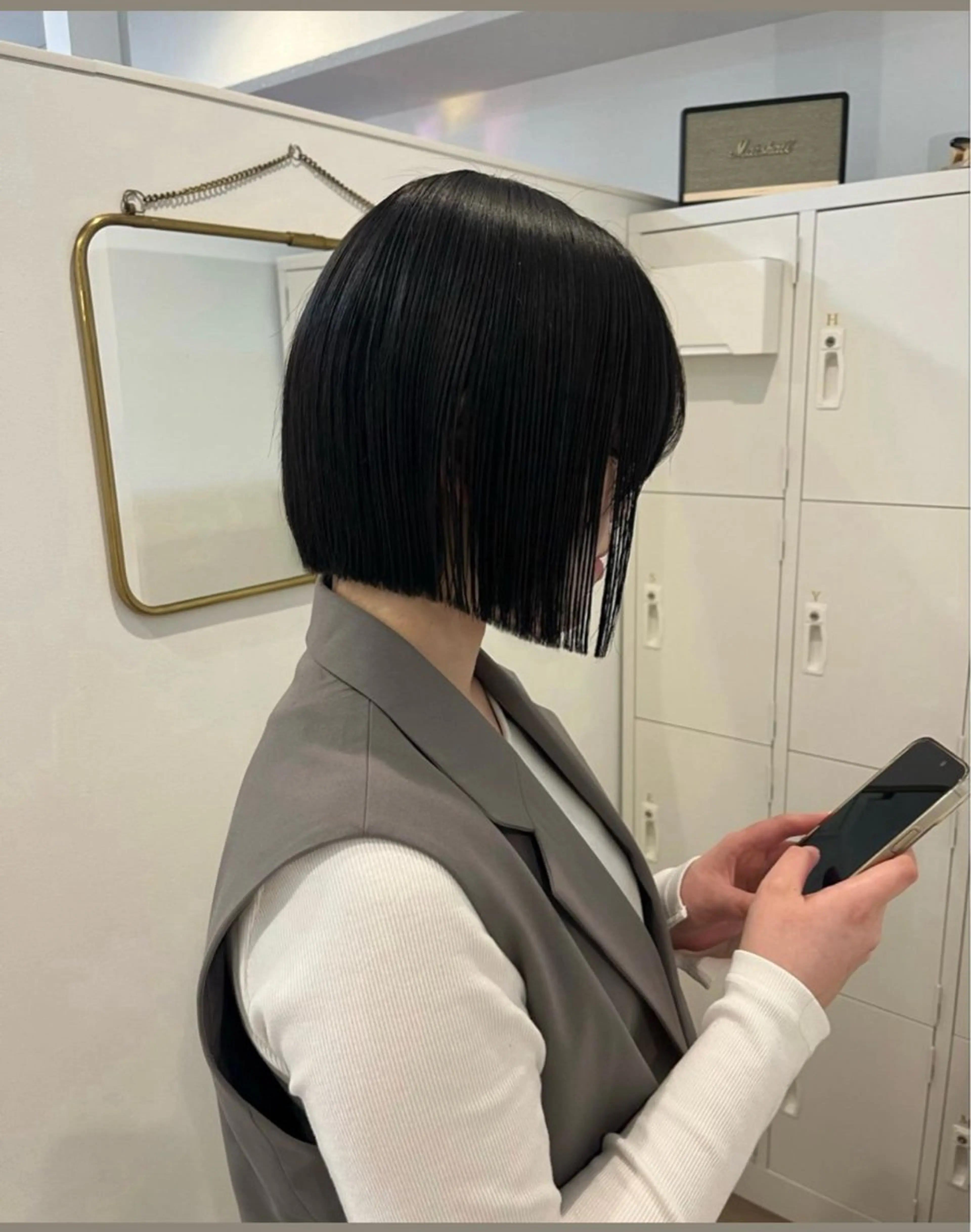 ショート ボブ オリーブ/ ナカミネアキナのヘアスタイル