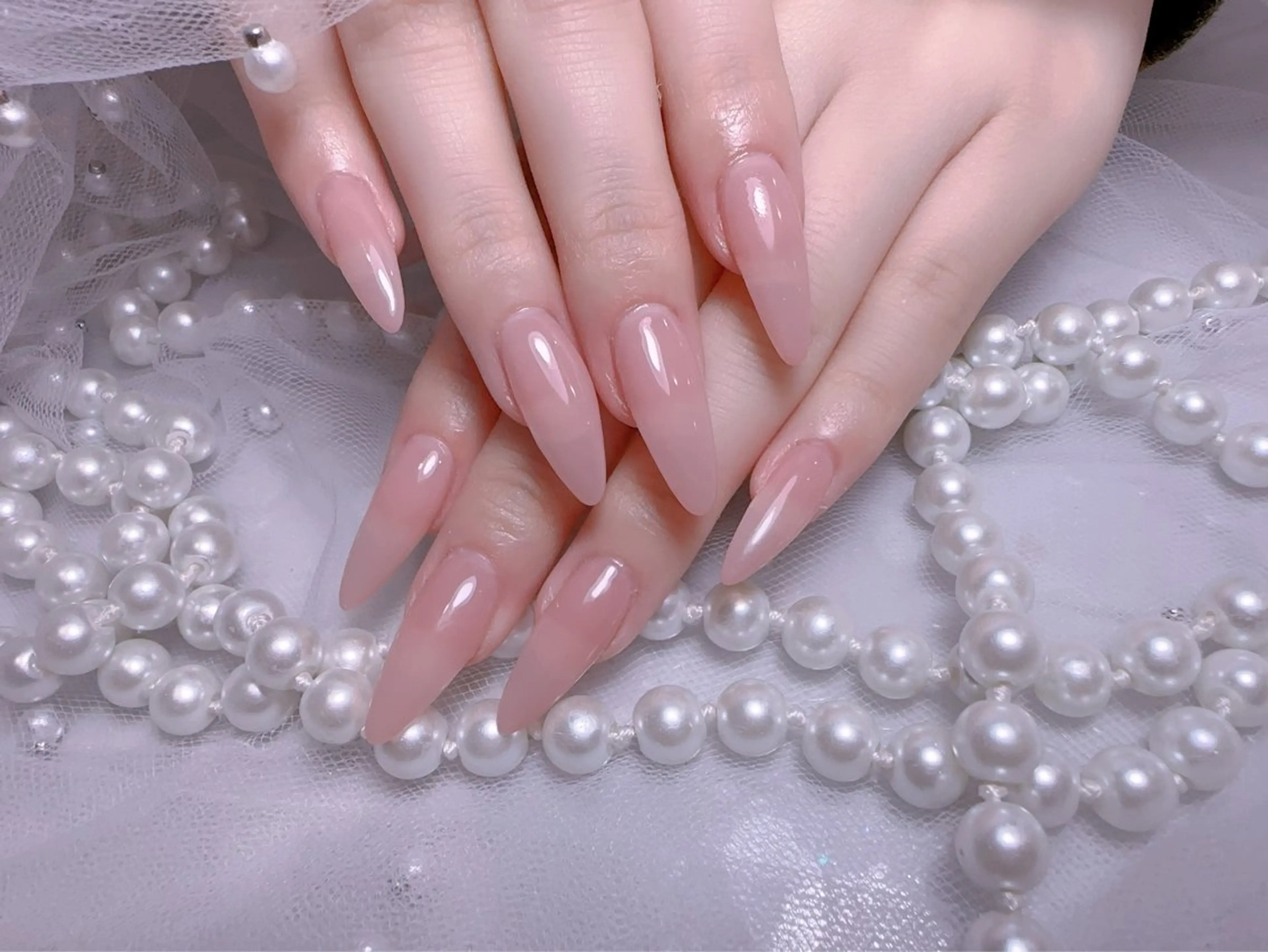 ネイル 長さ出し ワンカラーネイル ネイルチップ ハンドネイル You&Me Miyuのネイルデザイン