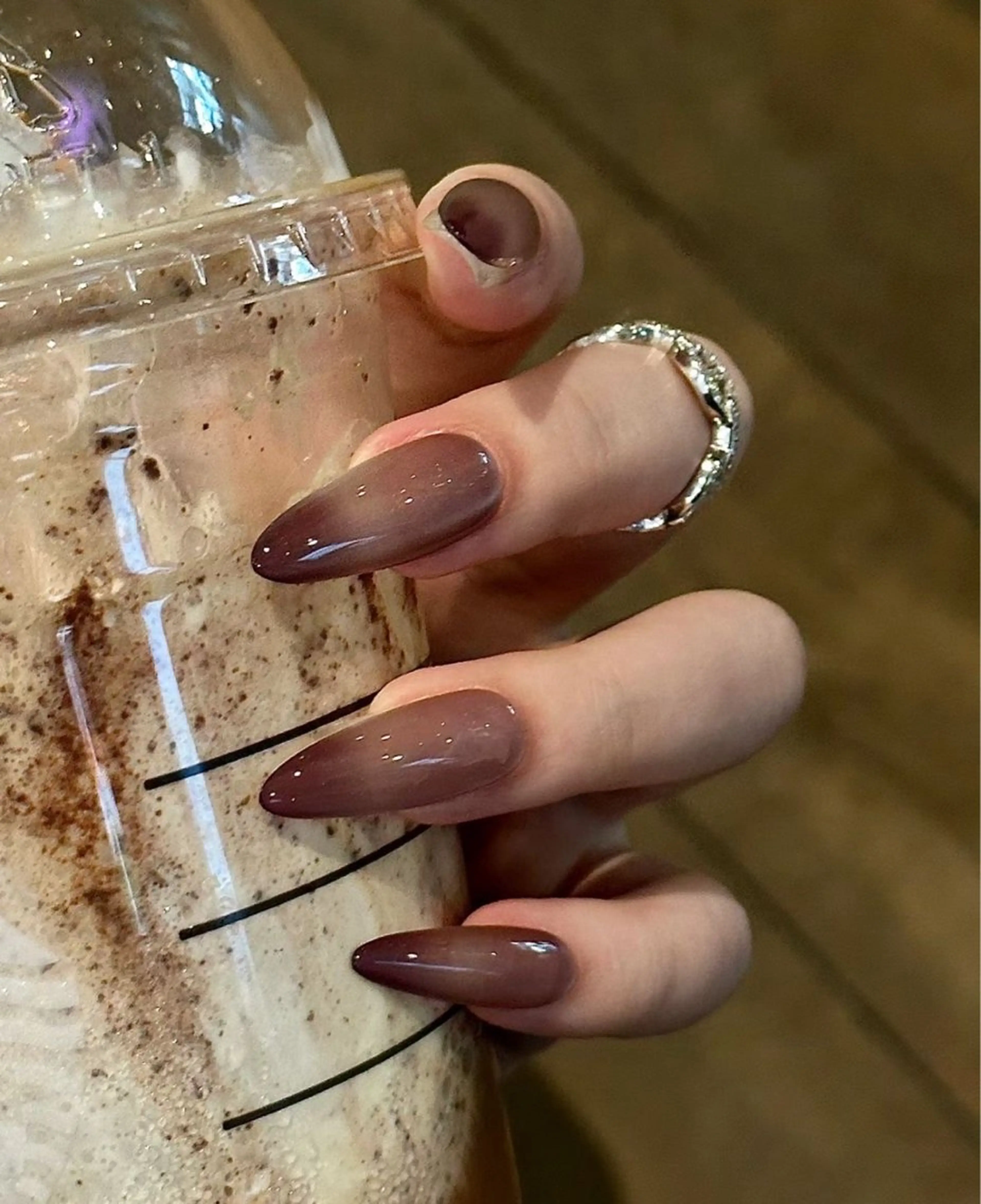 ネイル 韓国ネイル 持ち込み ニュアンスネイル ネイルチップ ハンドネイル ANA.CHUO 本川越店舗のネイルデザイン