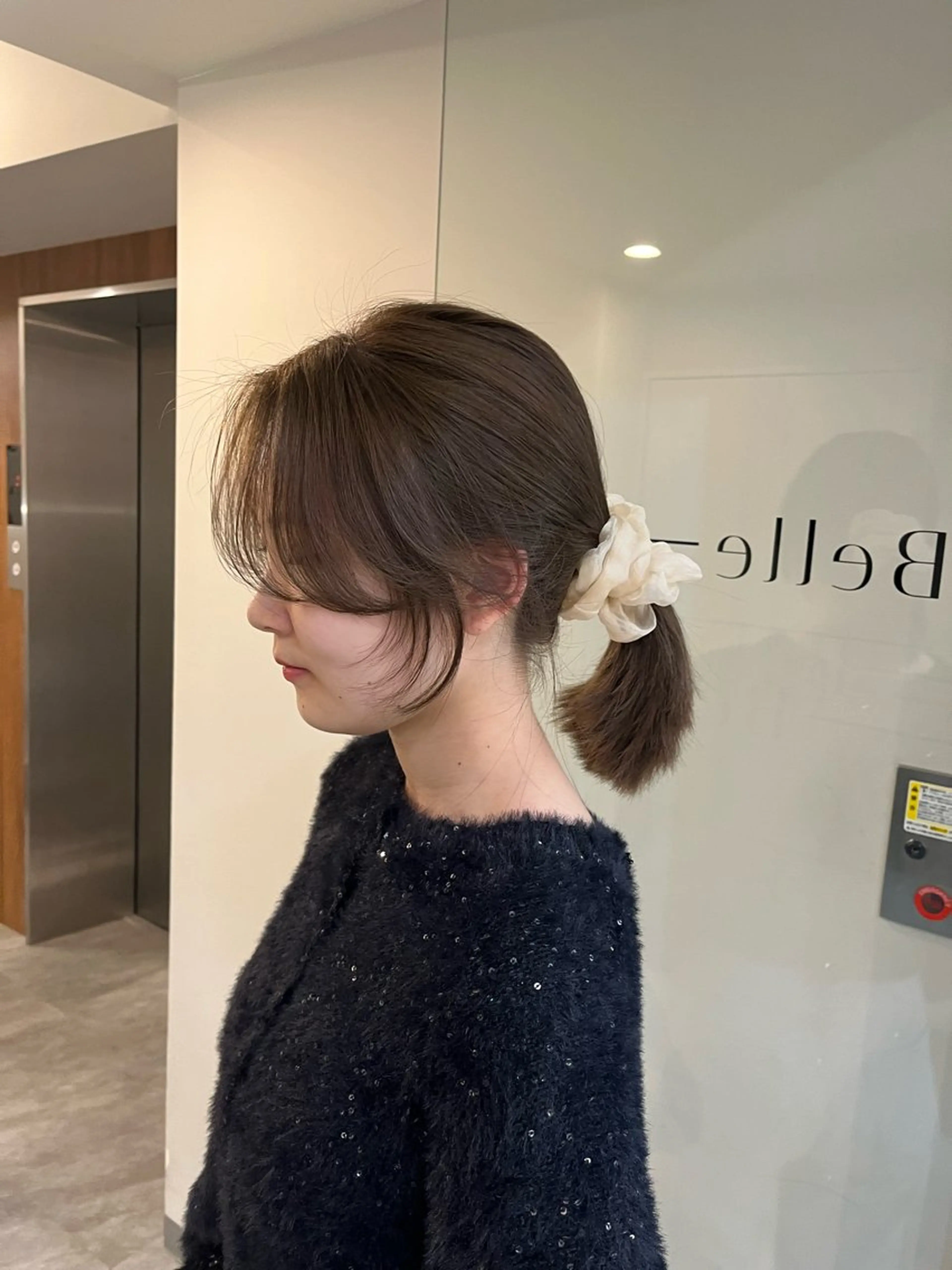 ミディアム ヘアカラー 韓国レイヤーカット/ ハイトーン/マアヤのヘアスタイル