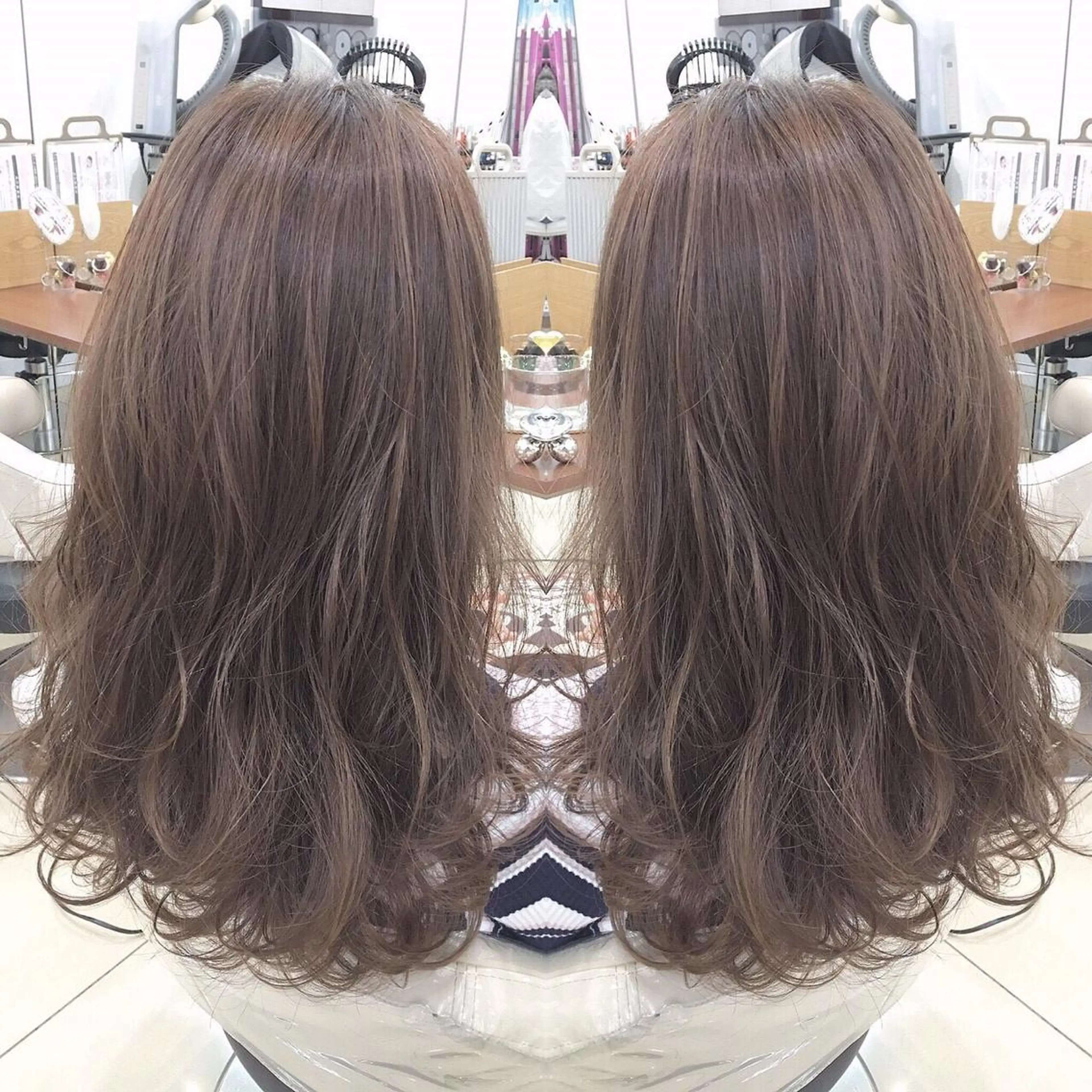 カラー 東梅田エリアカラー ヘアセットNo. 1のヘアスタイル